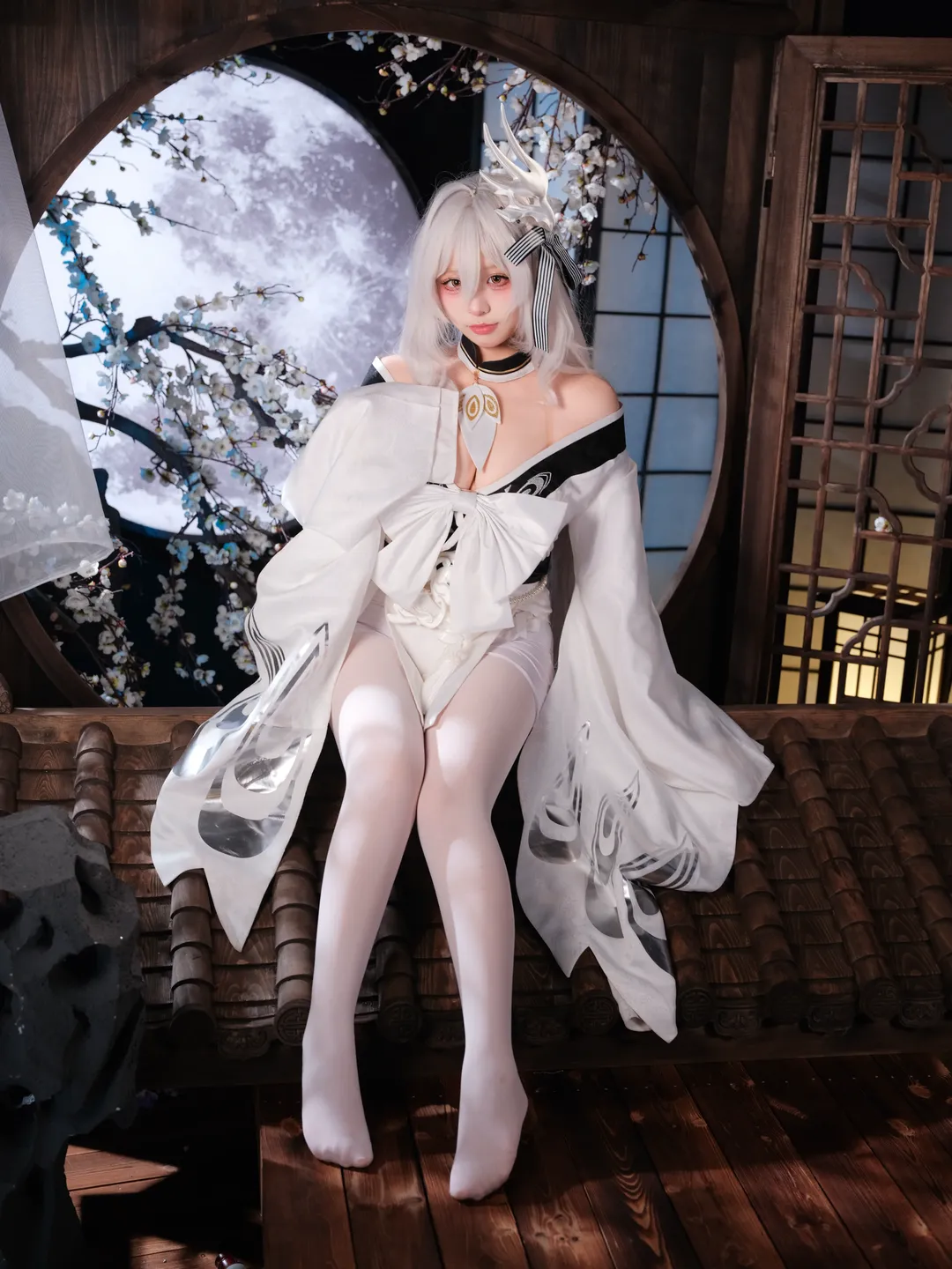 碧蓝航线, 二次元cosplay, 古风cos, 白凤cos, 银发少女 - 第5张