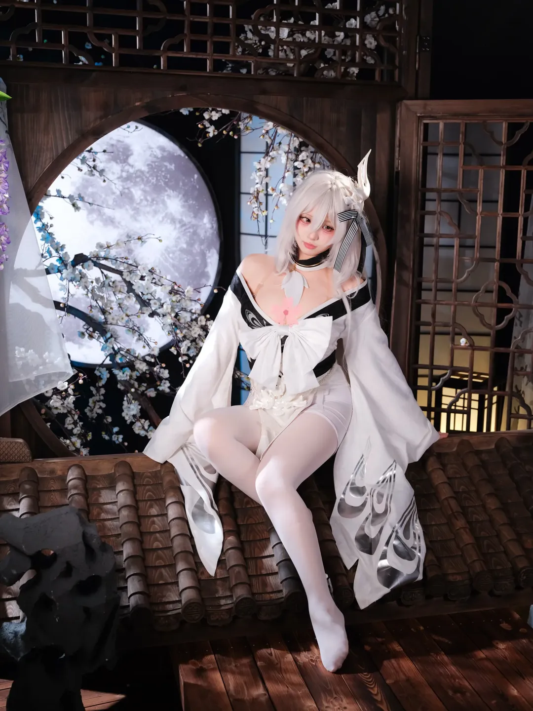 碧蓝航线, 二次元cosplay, 古风cos, 白凤cos, 银发少女 - 第6张