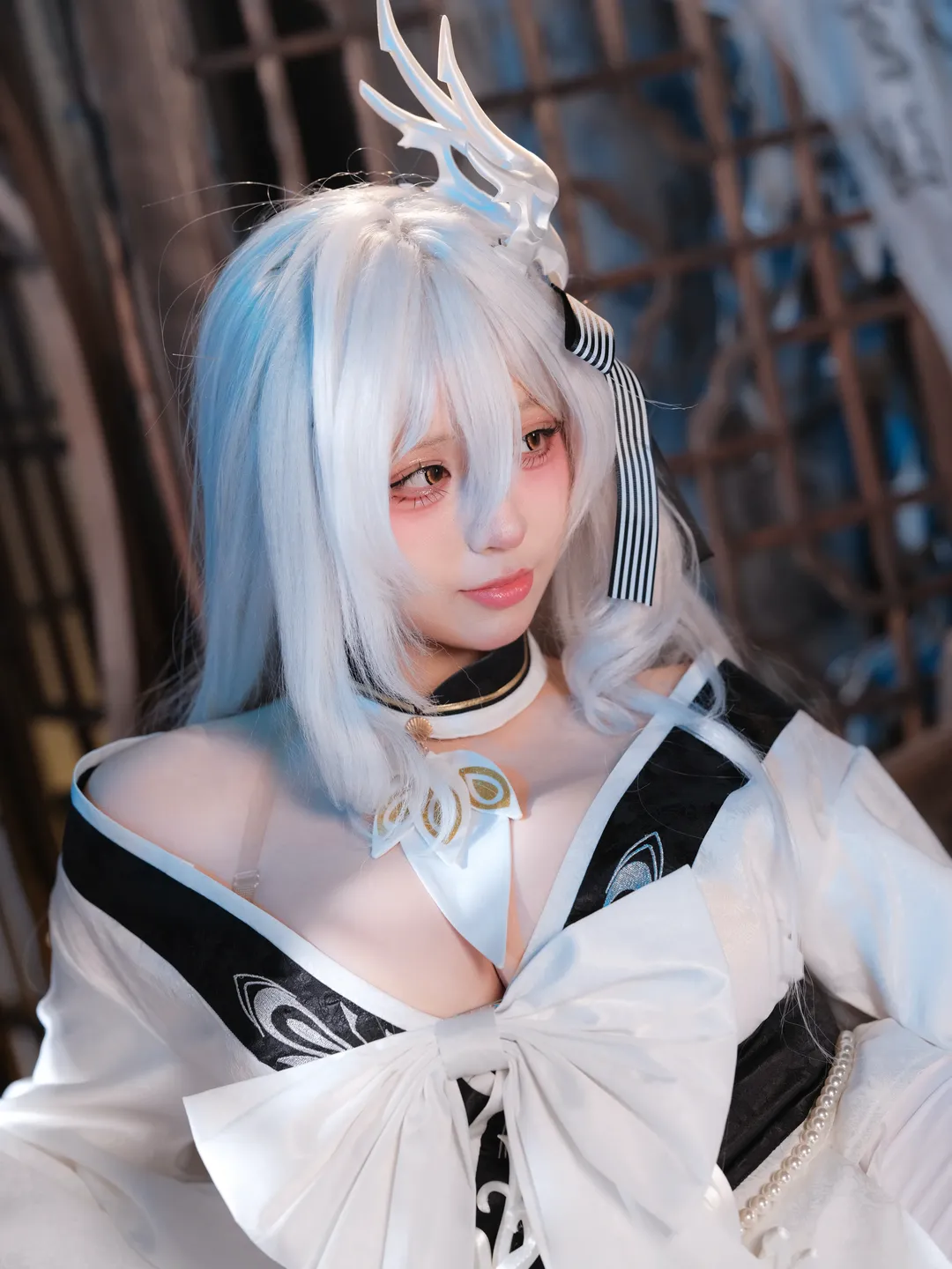 碧蓝航线, 二次元cosplay, 古风cos, 白凤cos, 银发少女 - 第7张