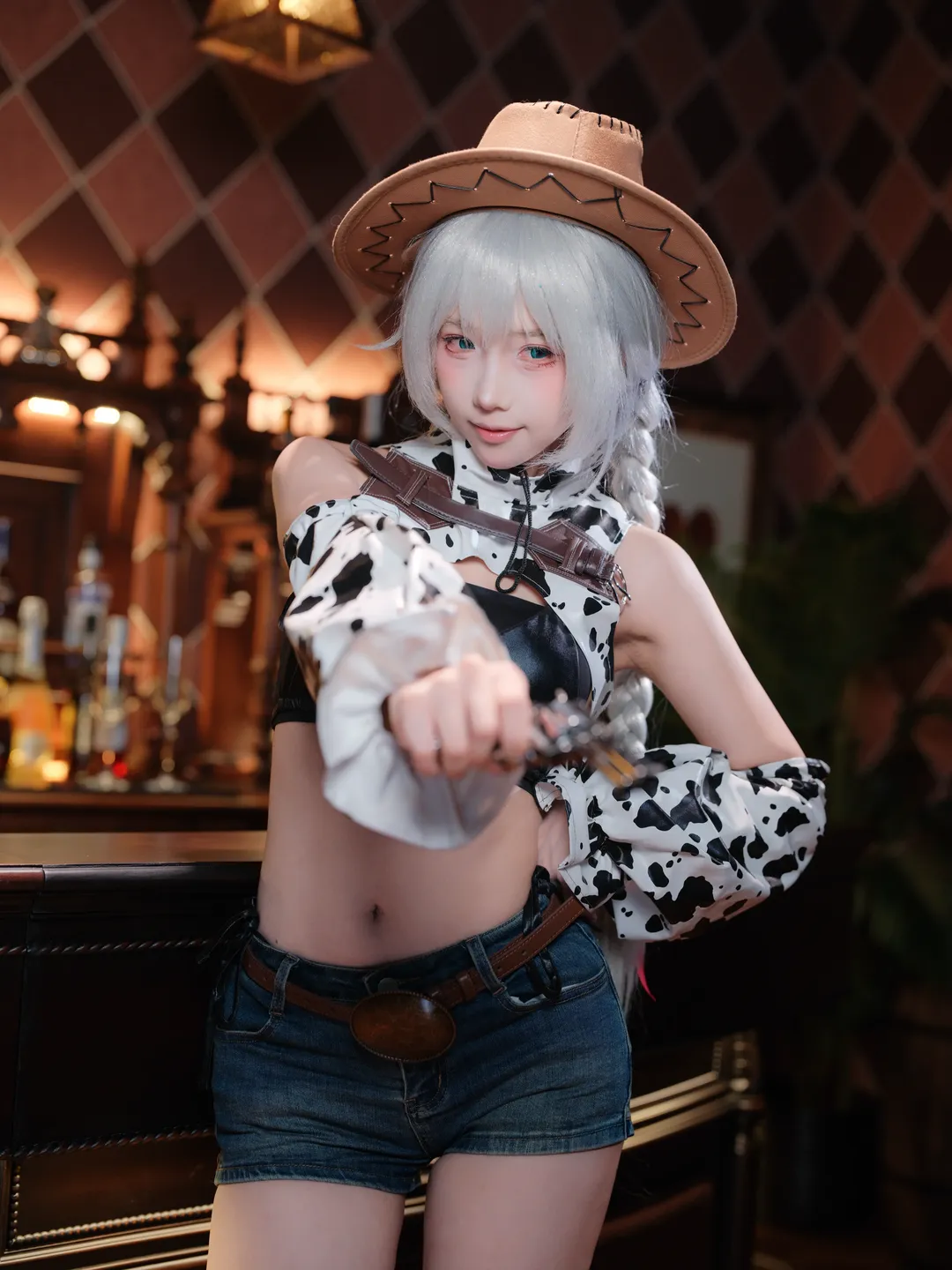 アズールレーン, 二次元コスプレ, ファーゴコスプレ, バー撮影, カウボーイコスプレ