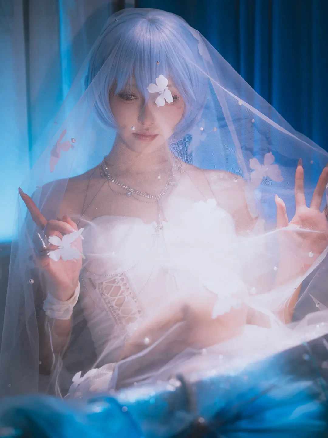 2次元少女, 雰囲気のある写真, 綾波レイコスプレ, 新世紀エヴァンゲリオン, 病名は愛だった - 8枚目