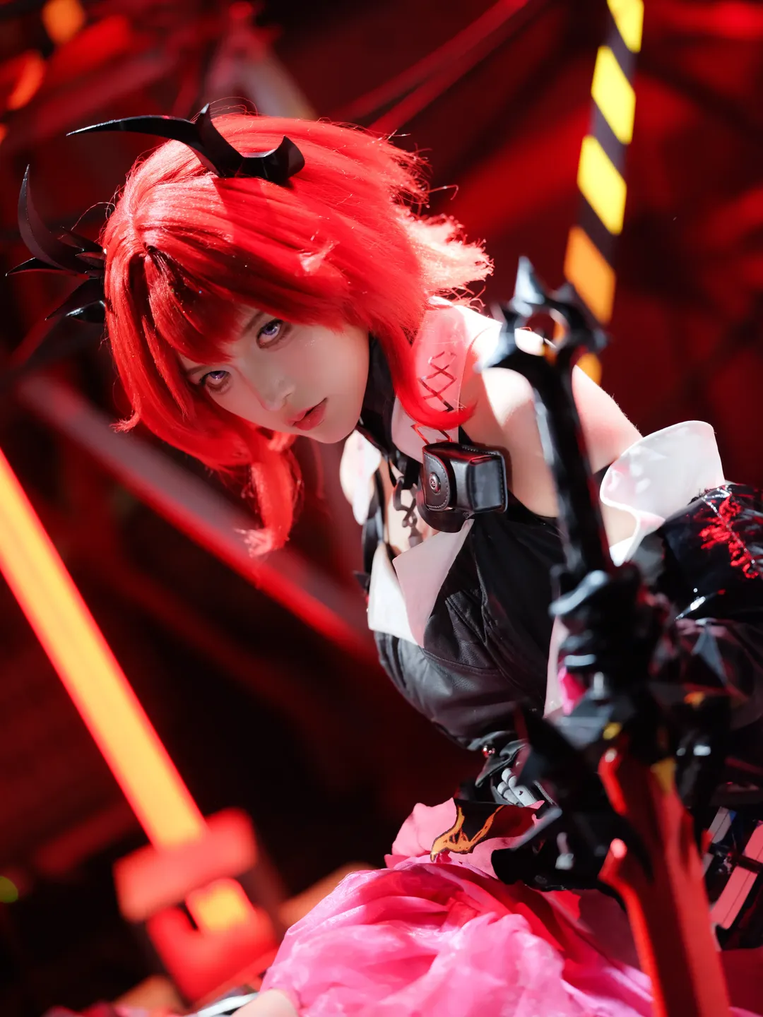 氛围感摄影, 二次元cosplay, 明日方舟, 莱万汀cos, 晚辞归