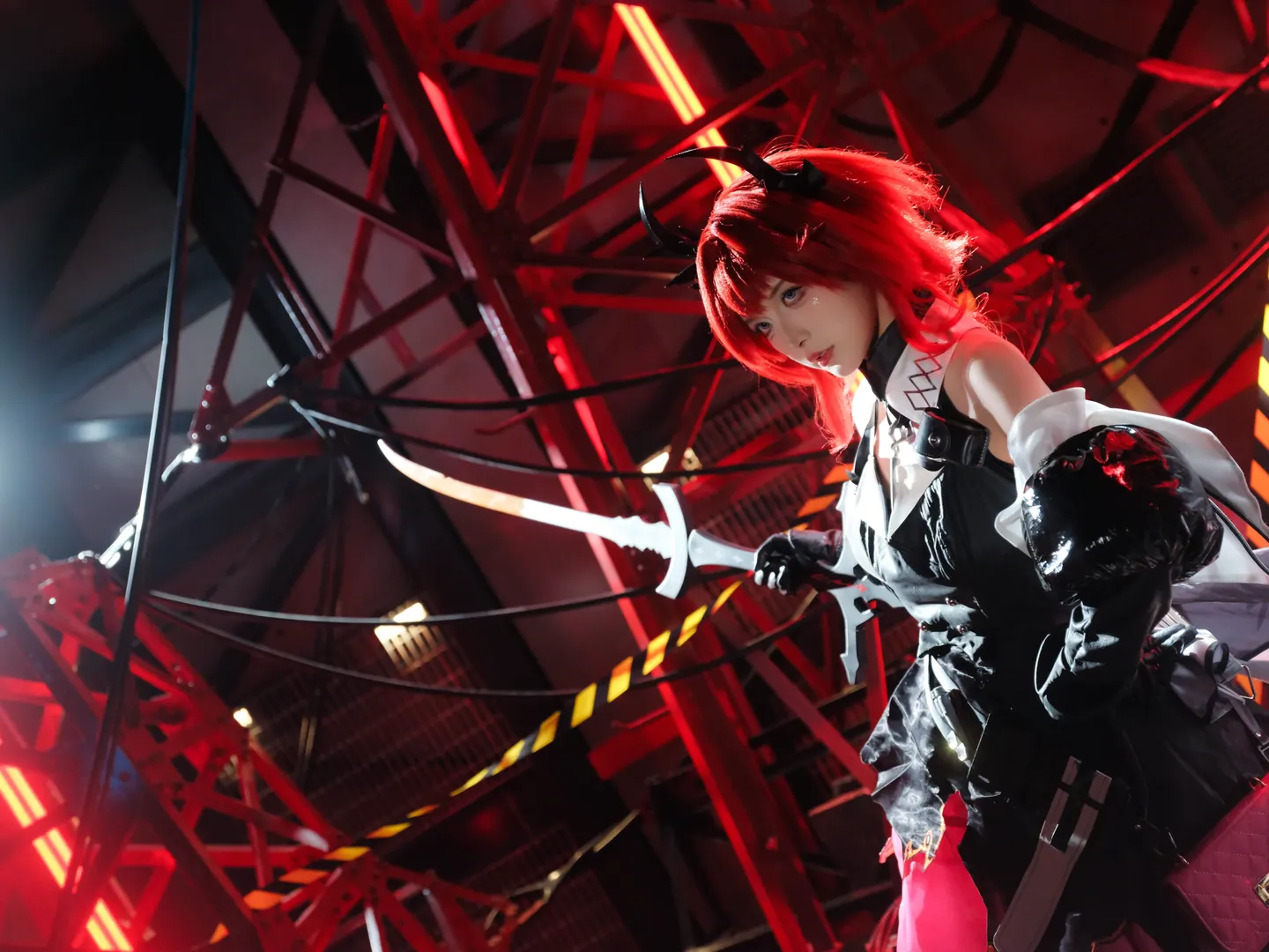 氛围感摄影, 二次元cosplay, 明日方舟, 莱万汀cos, 晚辞归 - 第10张