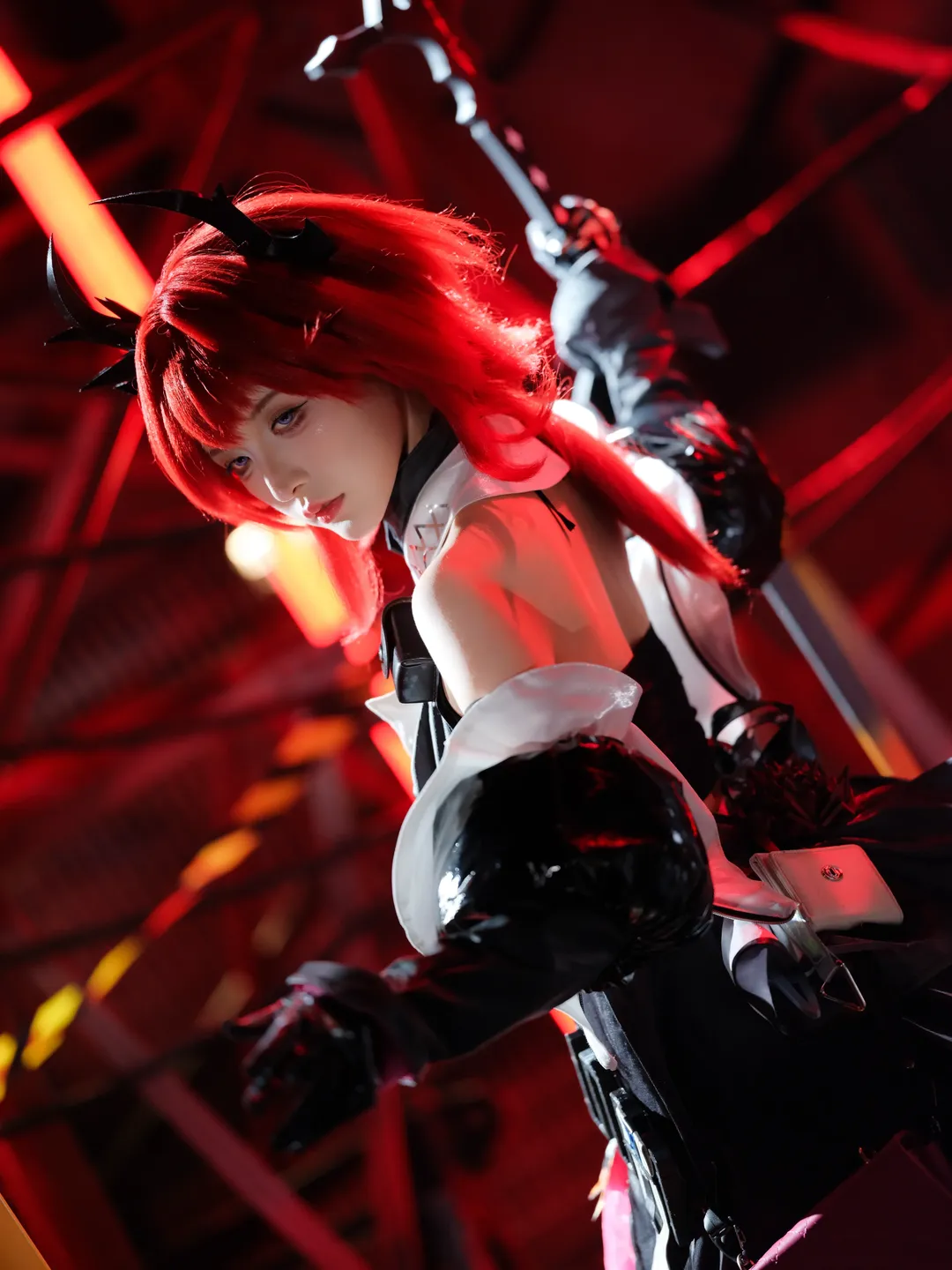 氛围感摄影, 二次元cosplay, 明日方舟, 莱万汀cos, 晚辞归 - 第2张
