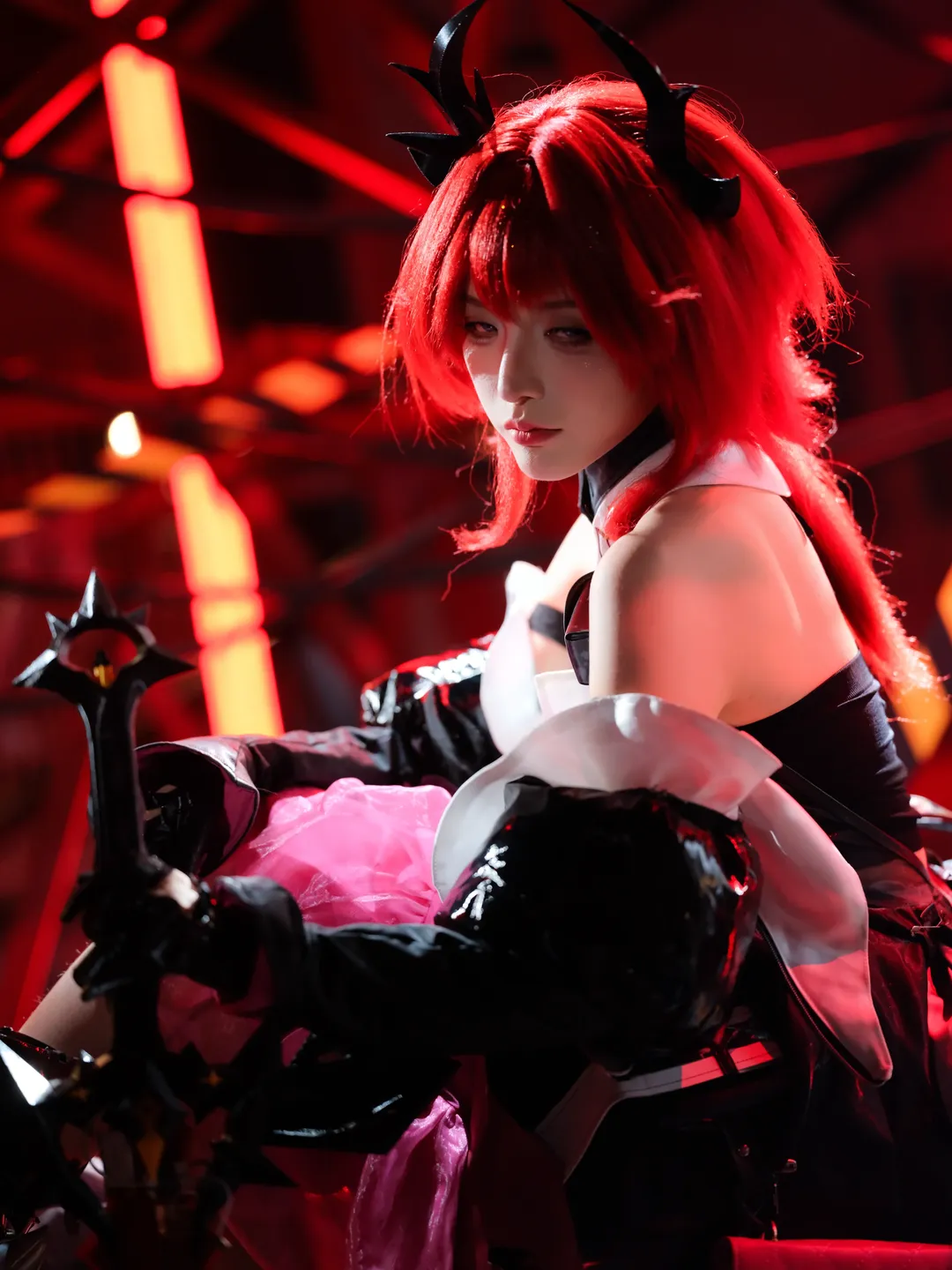 氛围感摄影, 二次元cosplay, 明日方舟, 莱万汀cos, 晚辞归 - 第5张