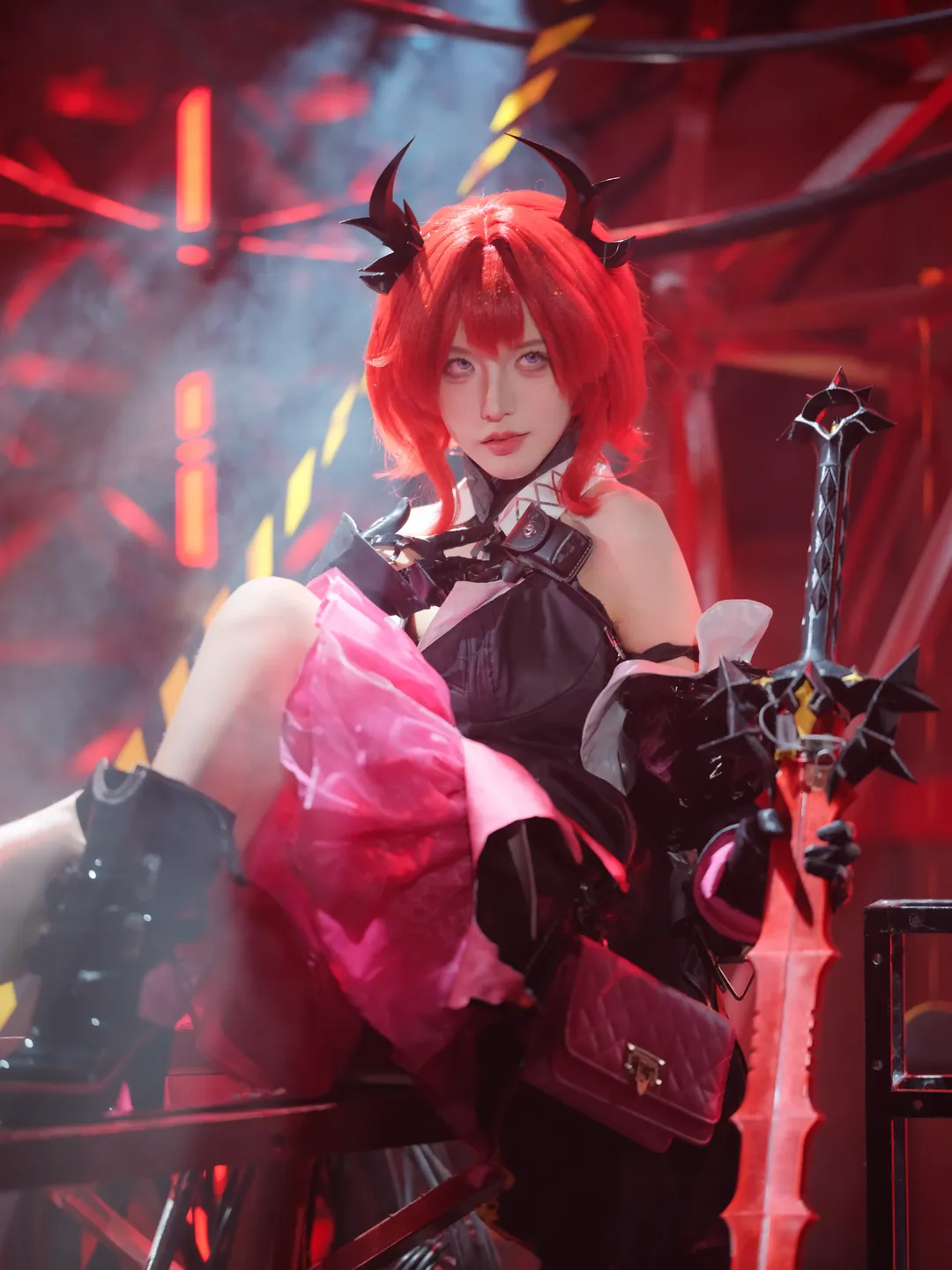 氛围感摄影, 二次元cosplay, 明日方舟, 莱万汀cos, 晚辞归 - 第6张
