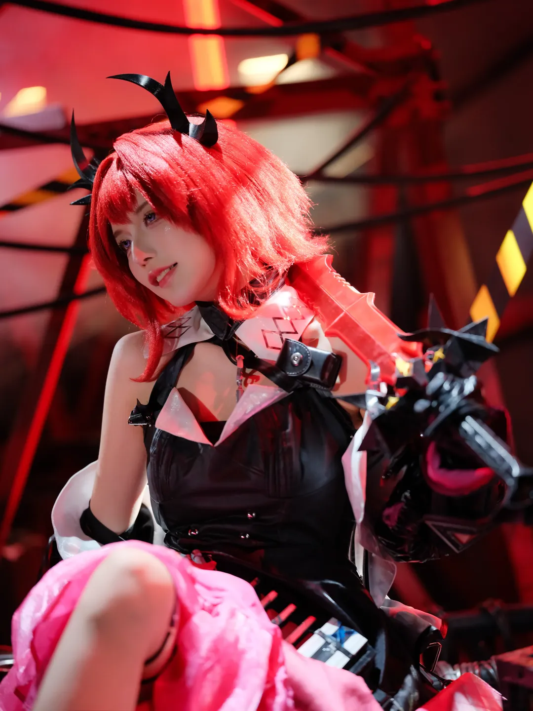 氛围感摄影, 二次元cosplay, 明日方舟, 莱万汀cos, 晚辞归 - 第7张