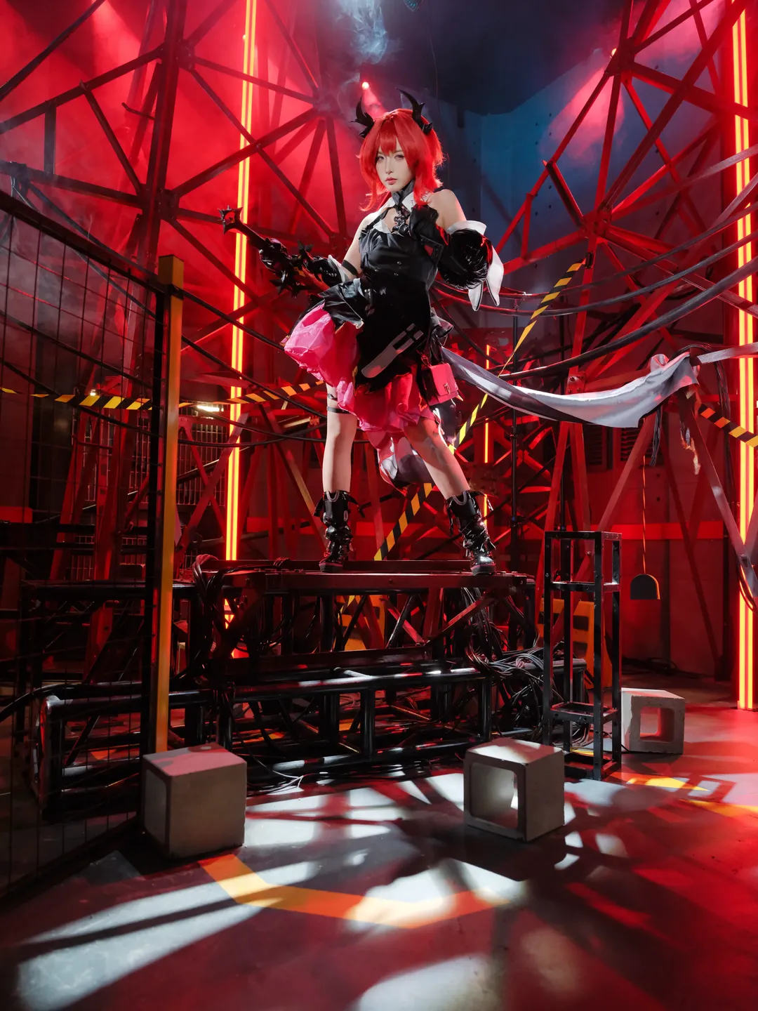 氛围感摄影, 二次元cosplay, 明日方舟, 莱万汀cos, 晚辞归 - 第8张