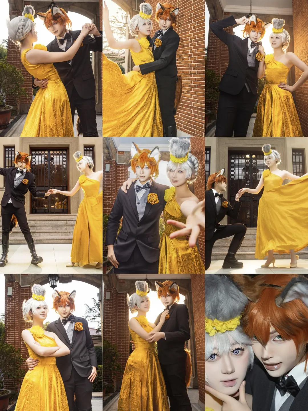 獣耳コスプレ写真, 礼服コスプレ, ズートピア2, ジュディ＆ニックコスプレ, ニック×ジュディ - 1枚目