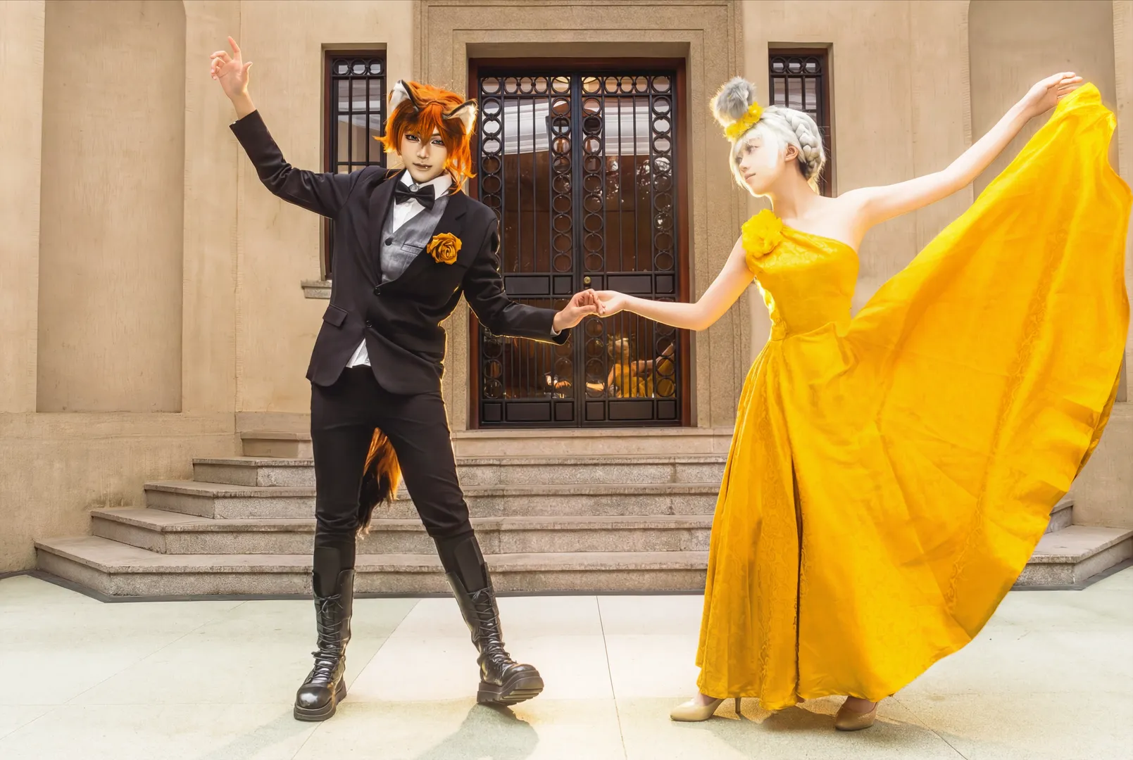 獣耳コスプレ写真, 礼服コスプレ, ズートピア2, ジュディ＆ニックコスプレ, ニック×ジュディ - 3枚目