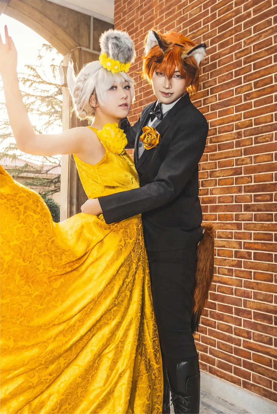 獣耳コスプレ写真, 礼服コスプレ, ズートピア2, ジュディ＆ニックコスプレ, ニック×ジュディ - 5枚目