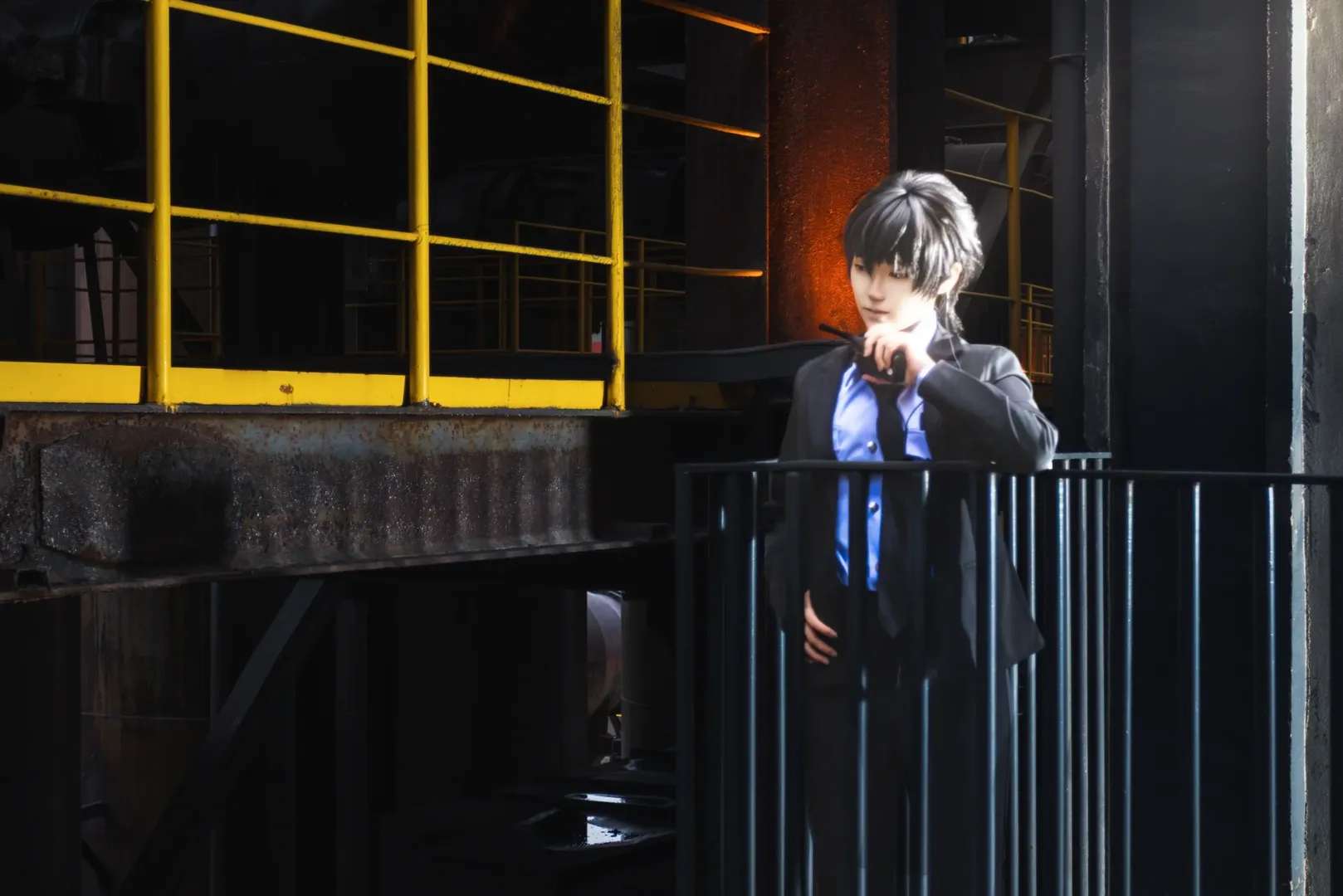 厳峫コスプレ, 破雲, 江停コスプレ, 杭鋼撮影, 黒スーツコスプレ - 8枚目