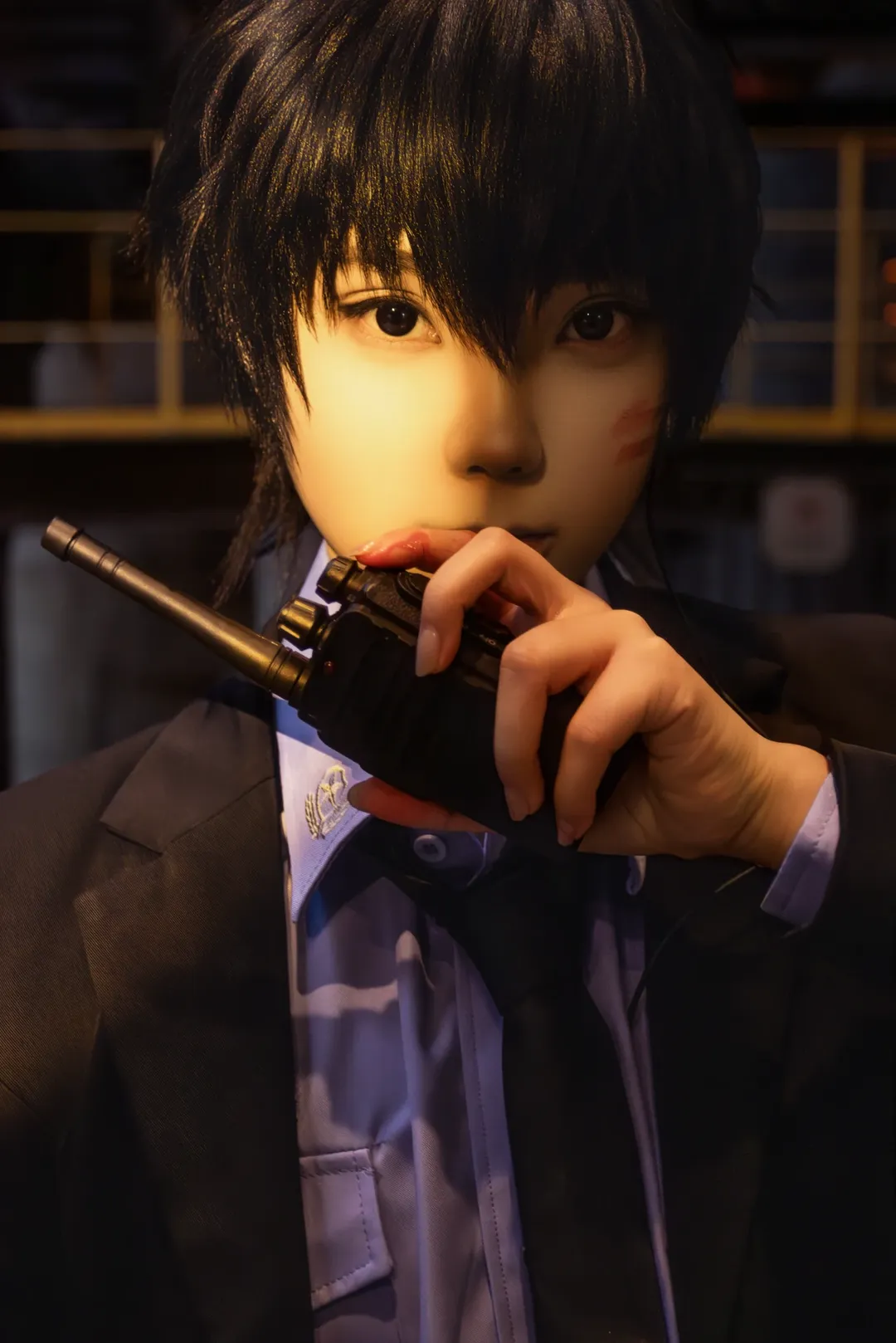 厳峫コスプレ, 破雲, 江停コスプレ, 杭鋼撮影, 黒スーツコスプレ - 9枚目