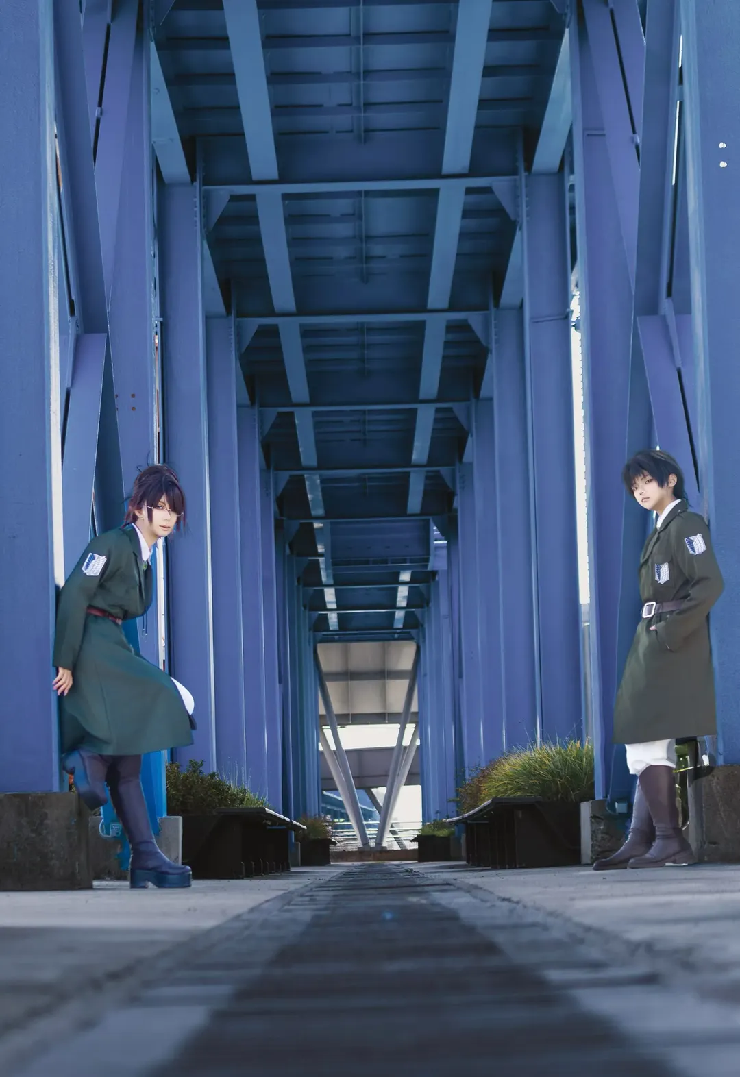 コスプレ写真, 工業風コスプレ, リヴァイ コスプレ, ハンジ・ゾエ コスプレ, 進撃の巨人