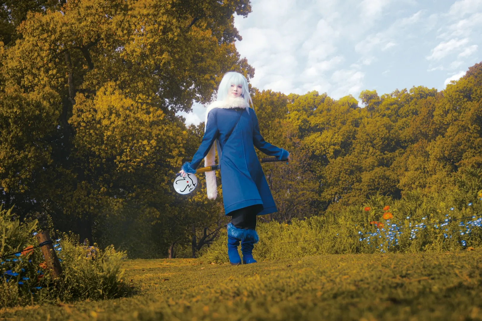 戶外攝影, cosplay正片, 二次元角色扮演, 利姆魯cos, 關於我轉生變成史萊姆這檔事 - 第4張