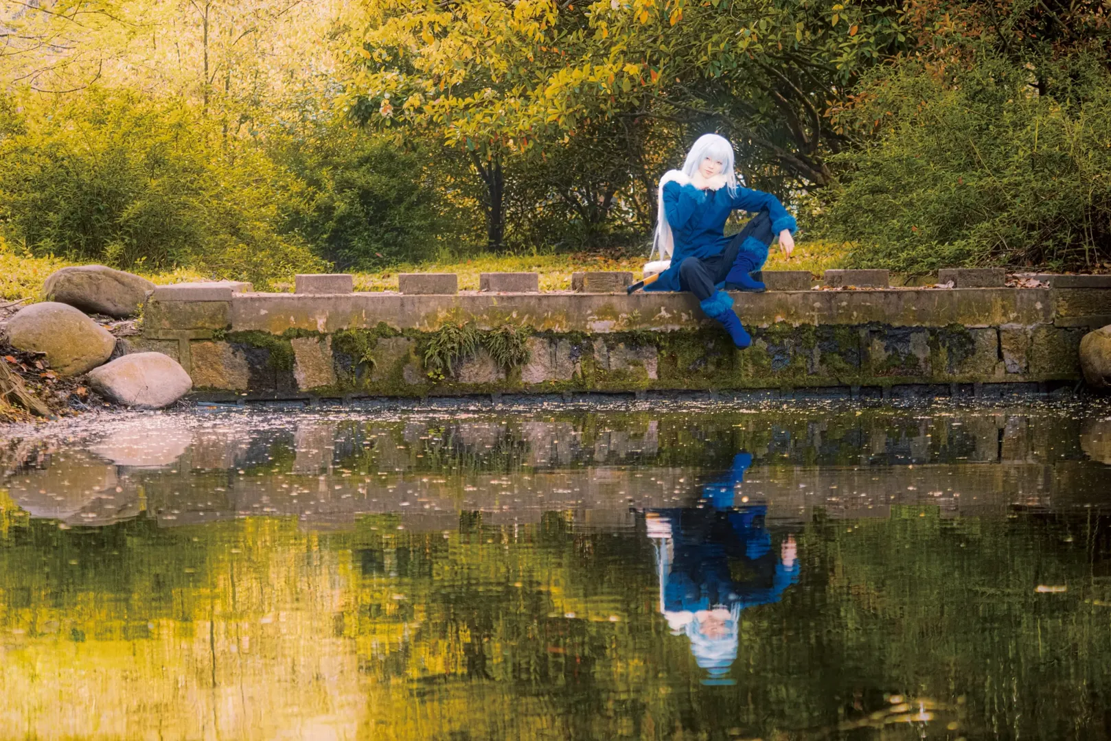 アウトドア撮影, コスプレ撮影, アニメコスプレ, リムルコスプレ, 転生したらスライムだった件
