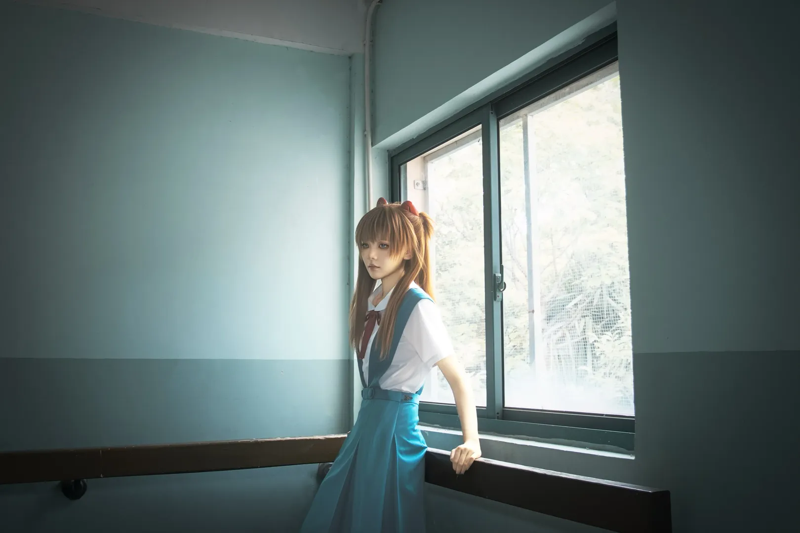 二次元撮影, 雰囲気のある写真, アスカコスプレ, 新世紀エヴァンゲリオン, コスプレ撮影 - 8枚目