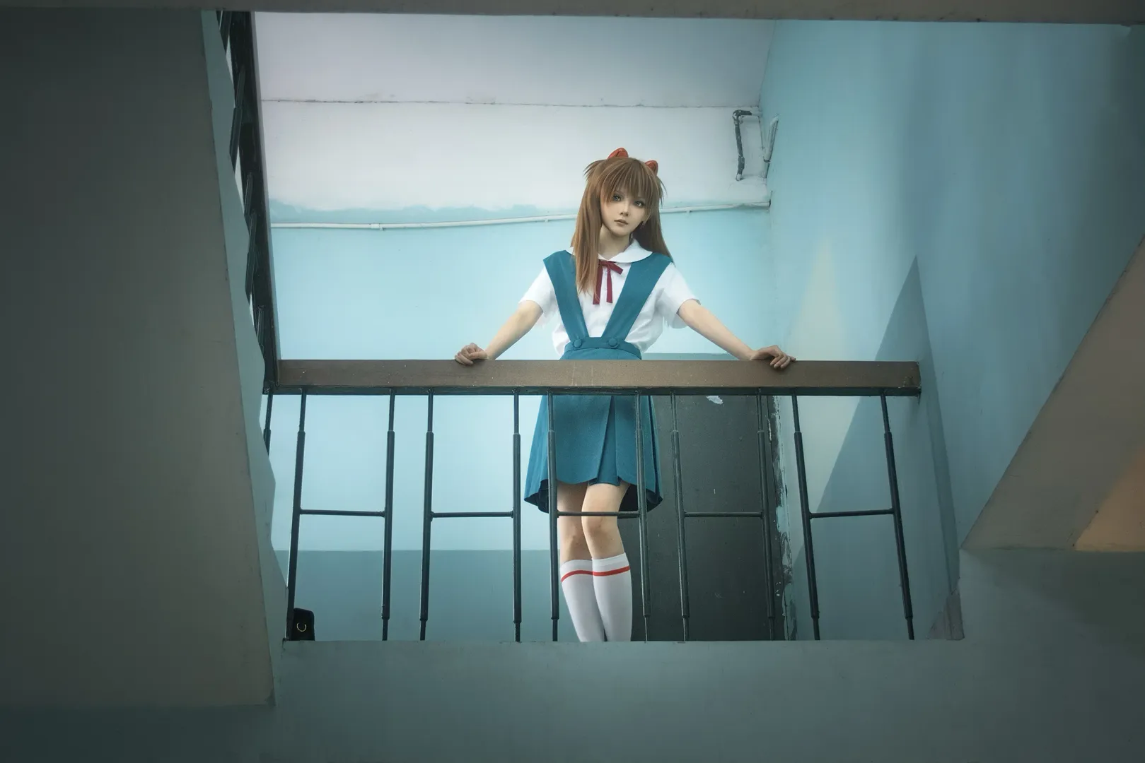 二次元撮影, 雰囲気のある写真, アスカコスプレ, 新世紀エヴァンゲリオン, コスプレ撮影 - 9枚目