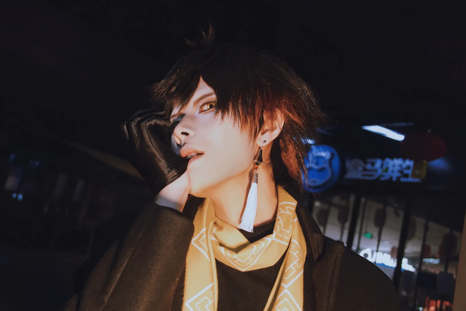 原神, 二次元日常, 钟离cos, cosplay夜景, 跨年cos - 第2张