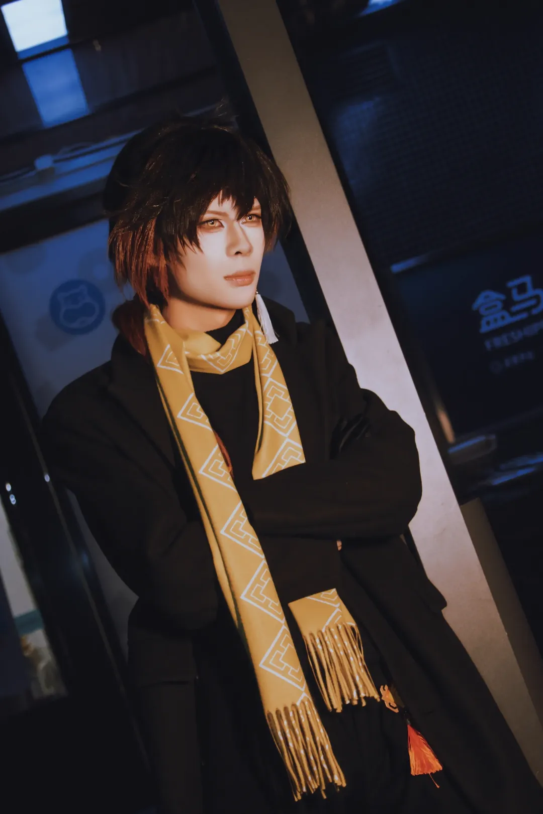 原神, 二次元日常, 钟离cos, cosplay夜景, 跨年cos