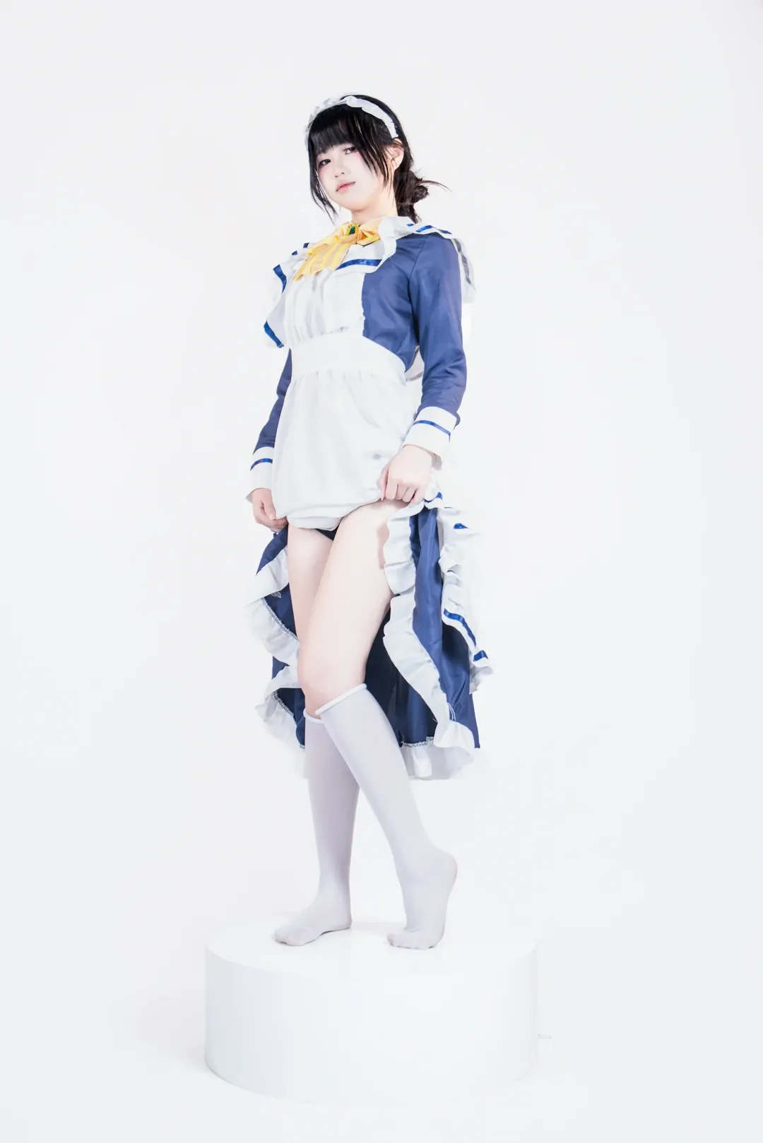 白ホリ撮影, メイド服, 四季ナツメコスプレ, コスプレ日常, 喫茶ステラと死神の蝶