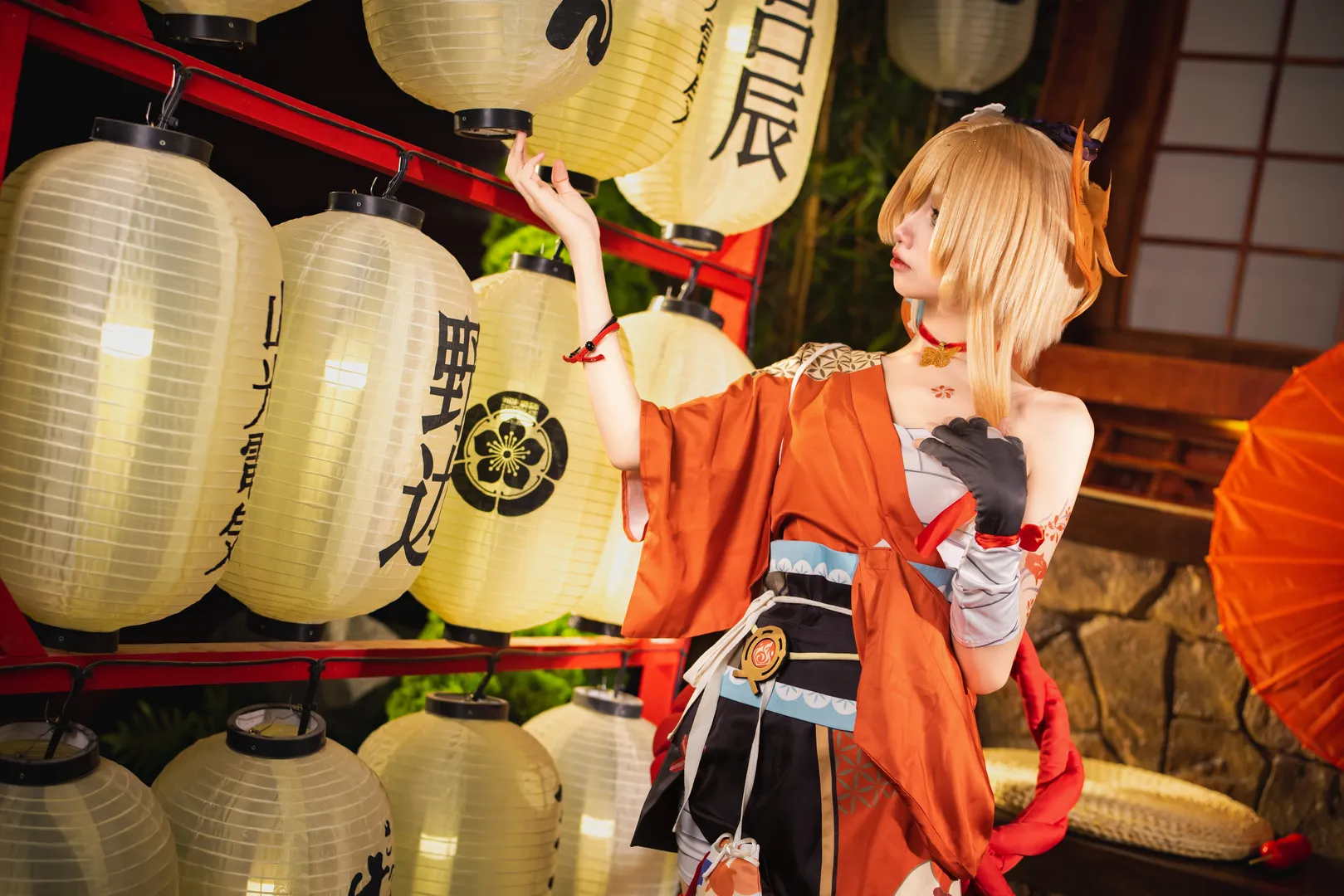 原神, 和风摄影, 日式庭院, 二次元正片, 宵宫cos - 第8张