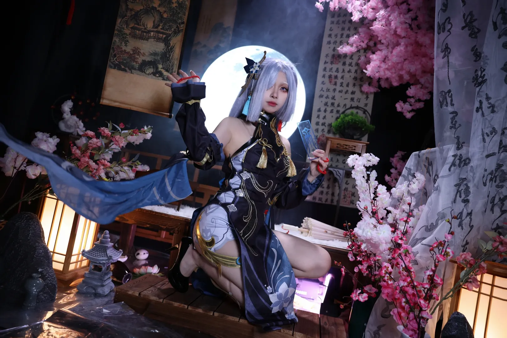 原神, 海灯节, 申鹤cos, cosplay正片, 国风摄影