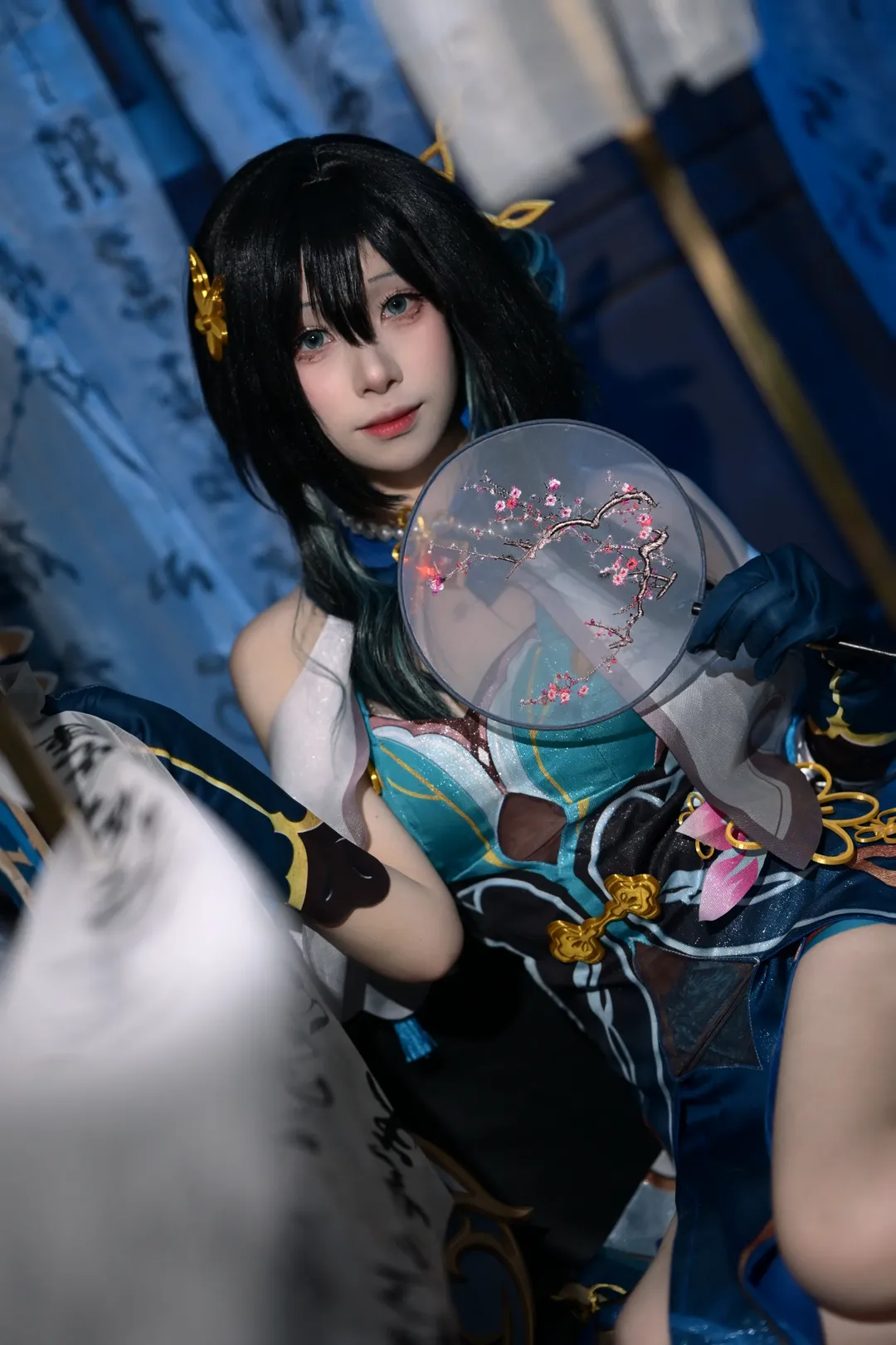 崩坏星穹铁道, 阮梅cos, 国风cosplay, 蓝调摄影, 角色扮演正片 - 第3张