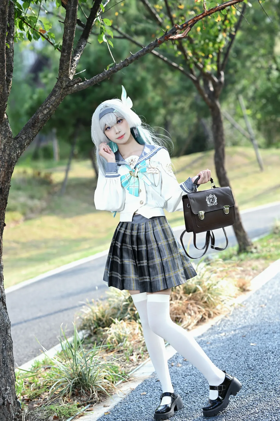 2次元少女, 崩壊：スターレイル, ホタル コスプレ, コスプレ撮影, 屋外ポートレート - 1枚目