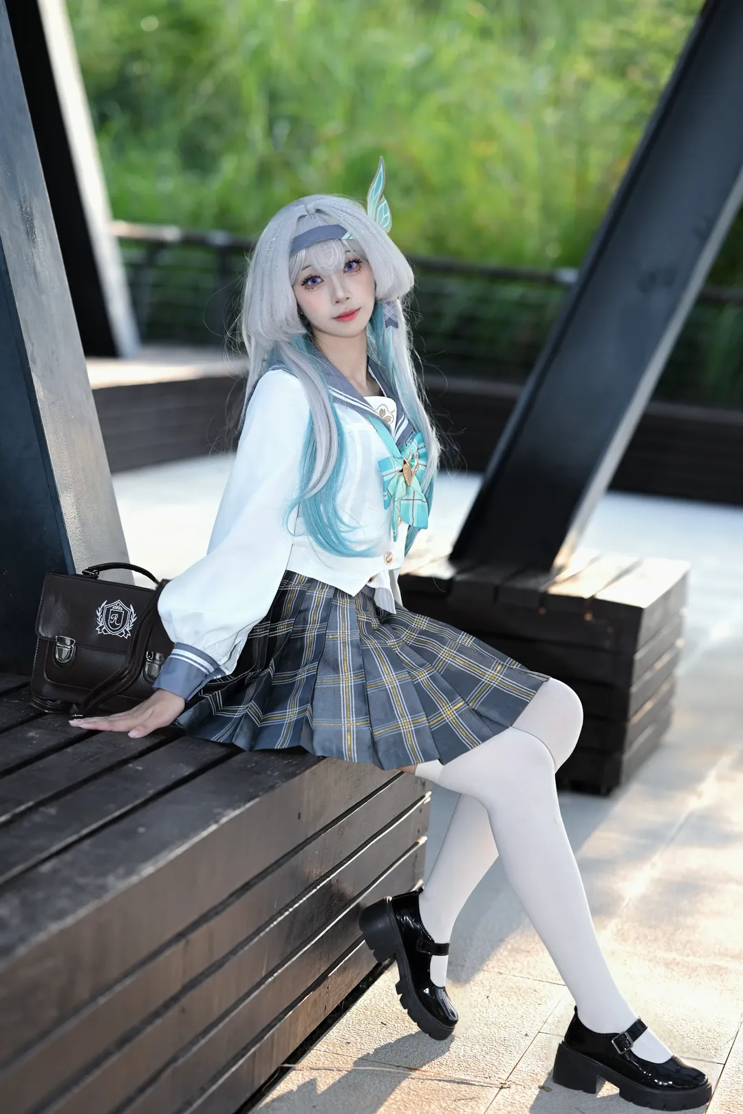 2次元少女, 崩壊：スターレイル, ホタル コスプレ, コスプレ撮影, 屋外ポートレート - 2枚目