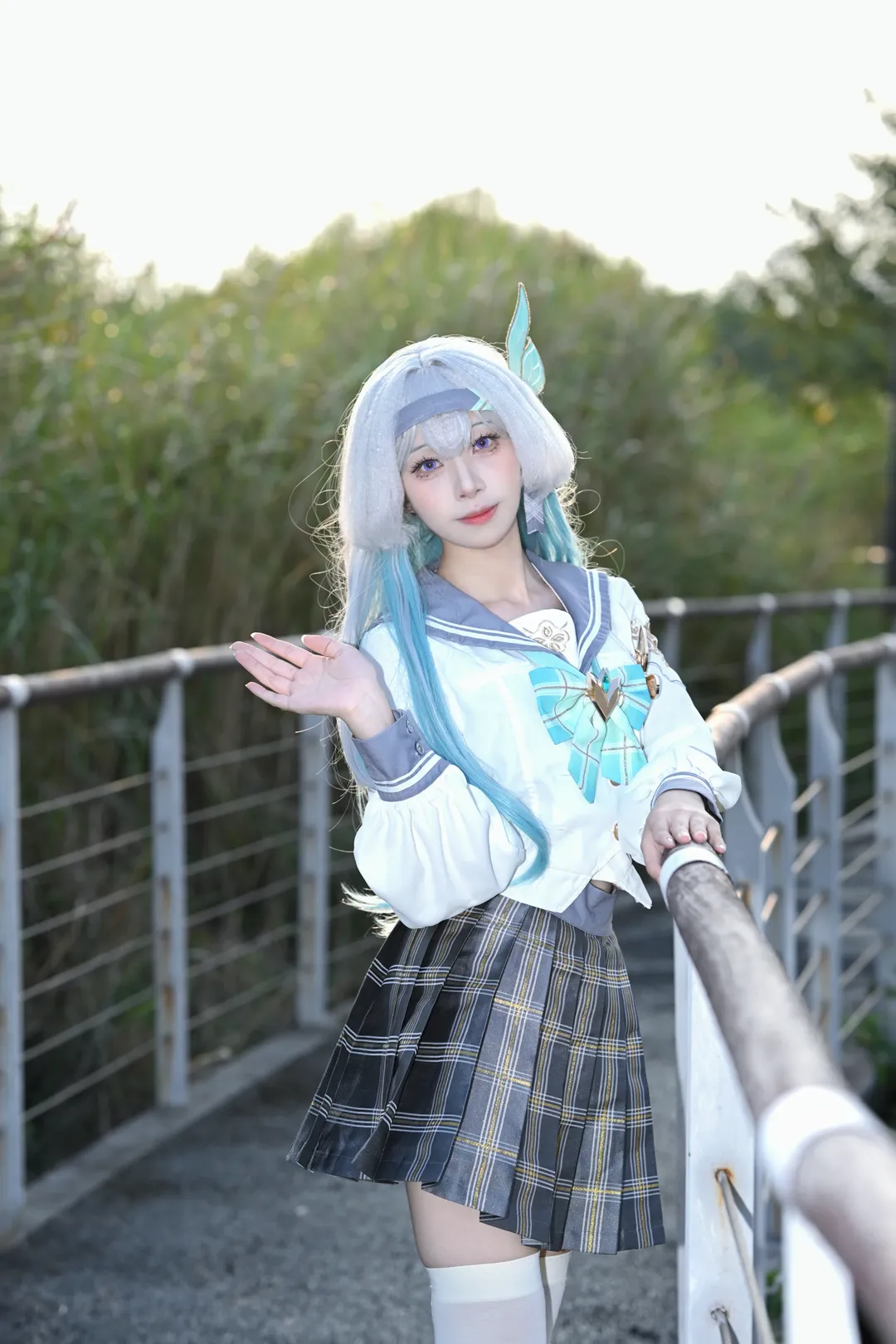 2次元少女, 崩壊：スターレイル, ホタル コスプレ, コスプレ撮影, 屋外ポートレート - 3枚目