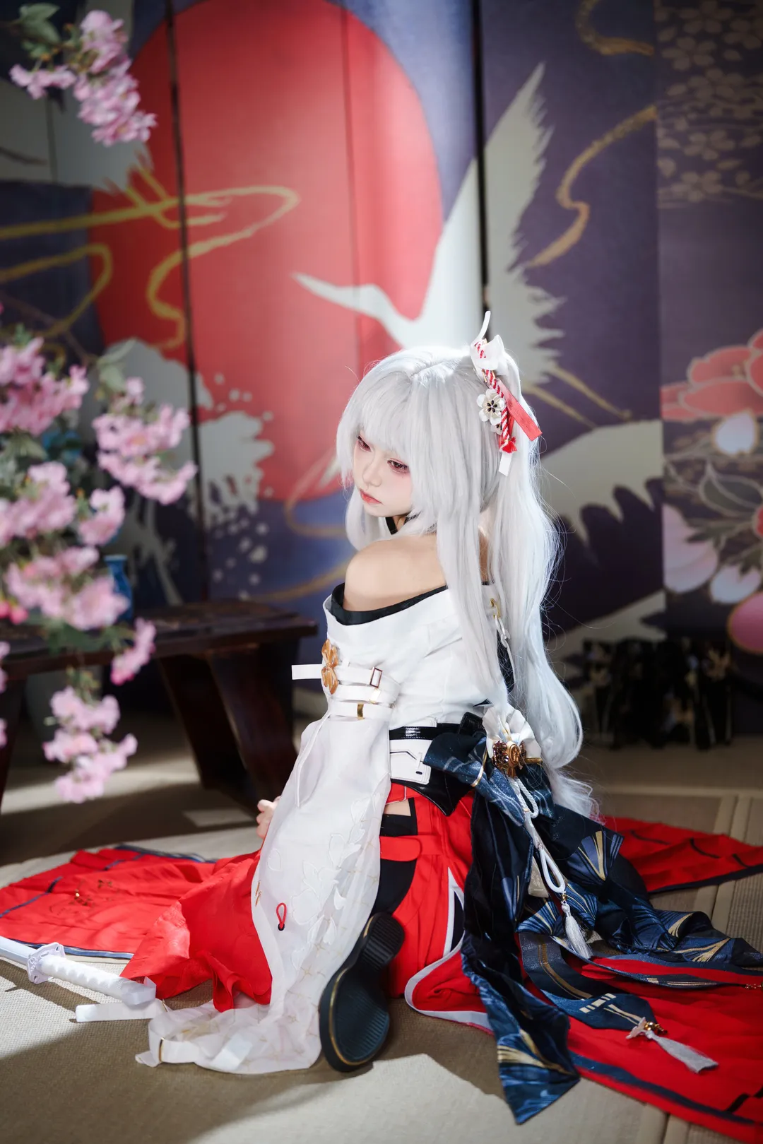 鸣潮, cos摄影, 绯雪cos, 和风cosplay, 白鞘刀 - 第3张