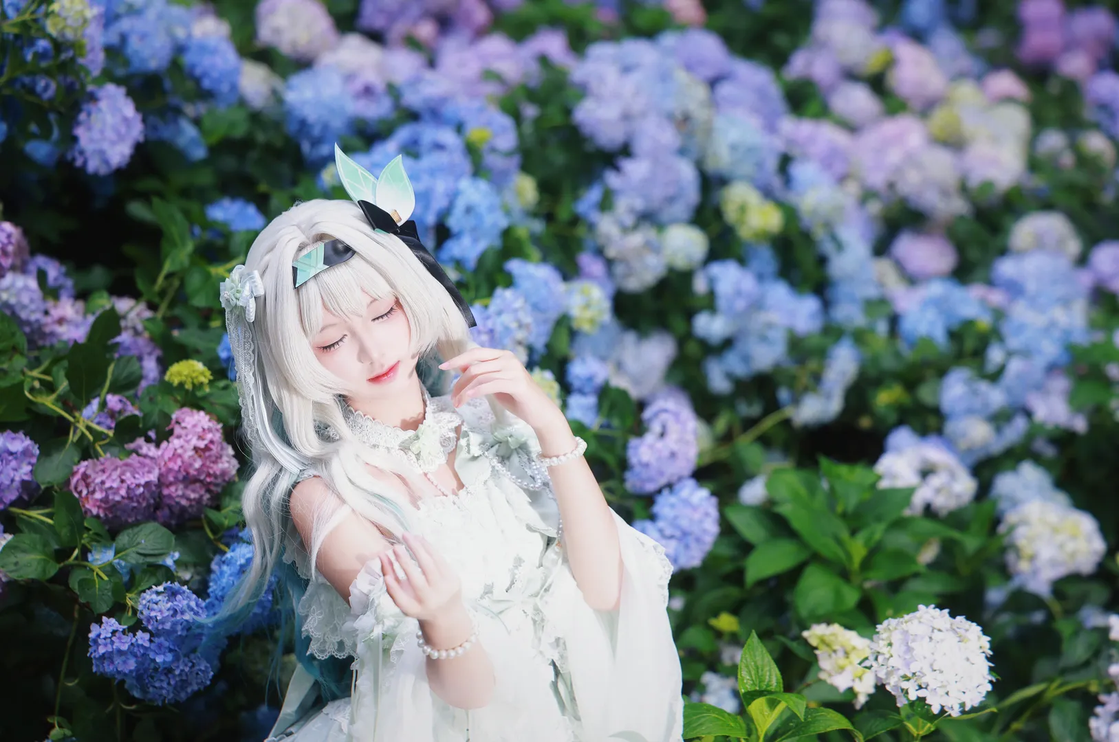 崩壊：スターレイル, ホタル コスプレ, 紫陽花写真, 私設定ホタル, 仙気コスプレ - 2枚目
