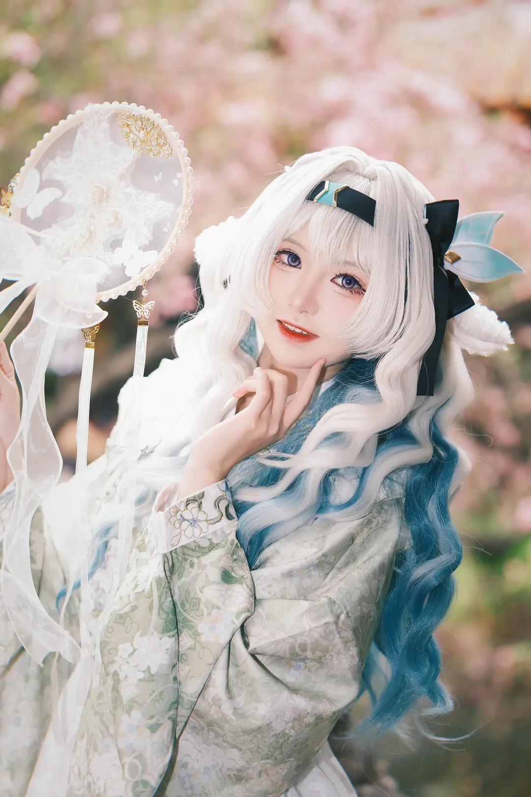 崩坏星穹铁道, 流萤cos, 私设cos, 樱花cosplay, 梦幻古风