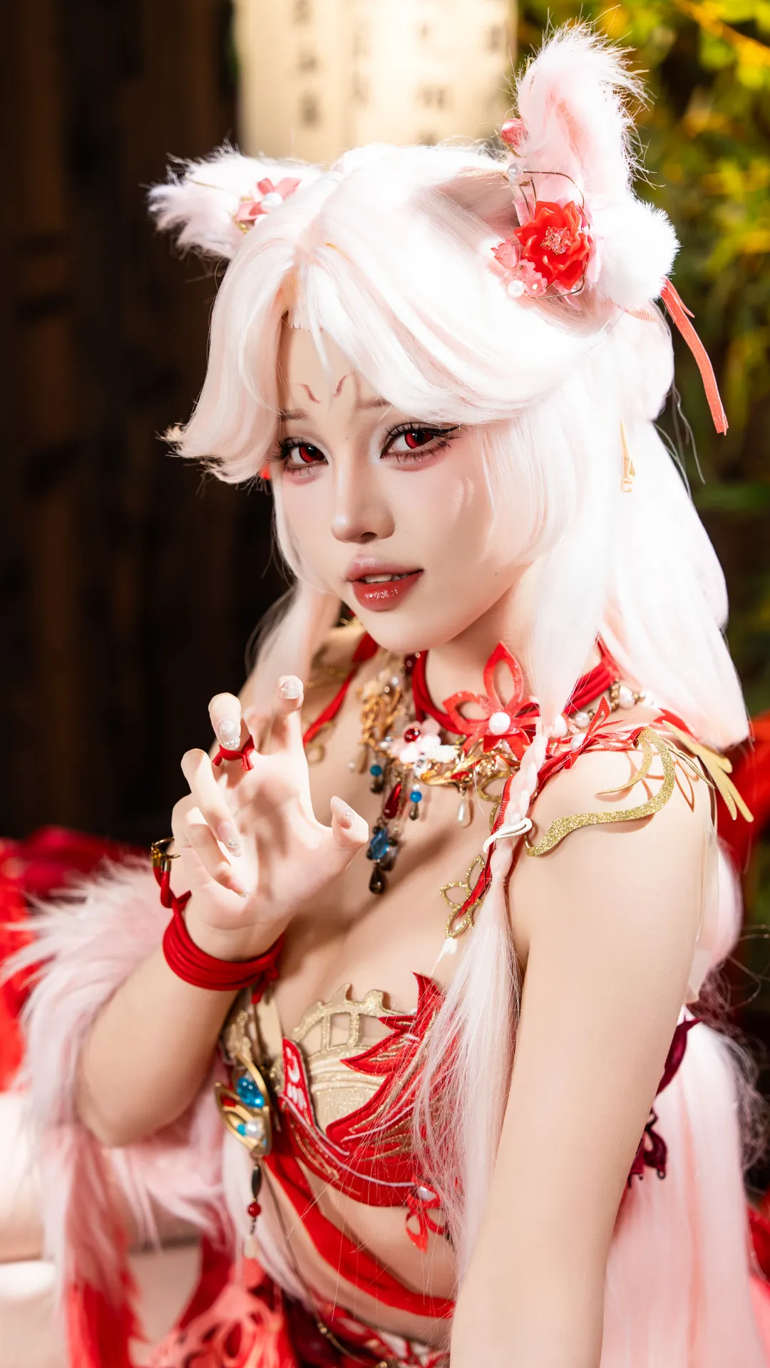 cos正片, 玉玲珑cos, 永劫无间, 国风cosplay, 喜缘红线 - 第5张
