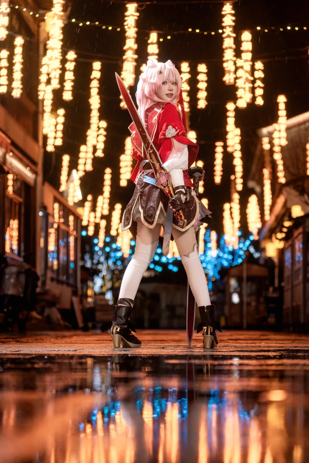 崩壞星穹鐵道, 三月七cos, 二次元cos, 夜景人像, cosplay正片