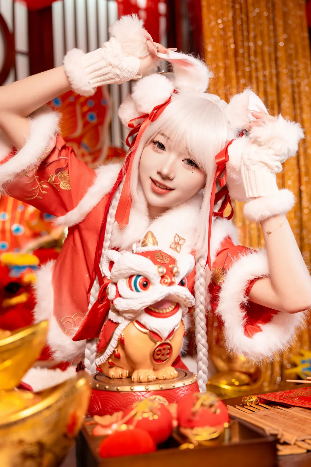 永劫无间, 胡桃cos, 国风写真, 新春cosplay, 马年大吉 - 第2张