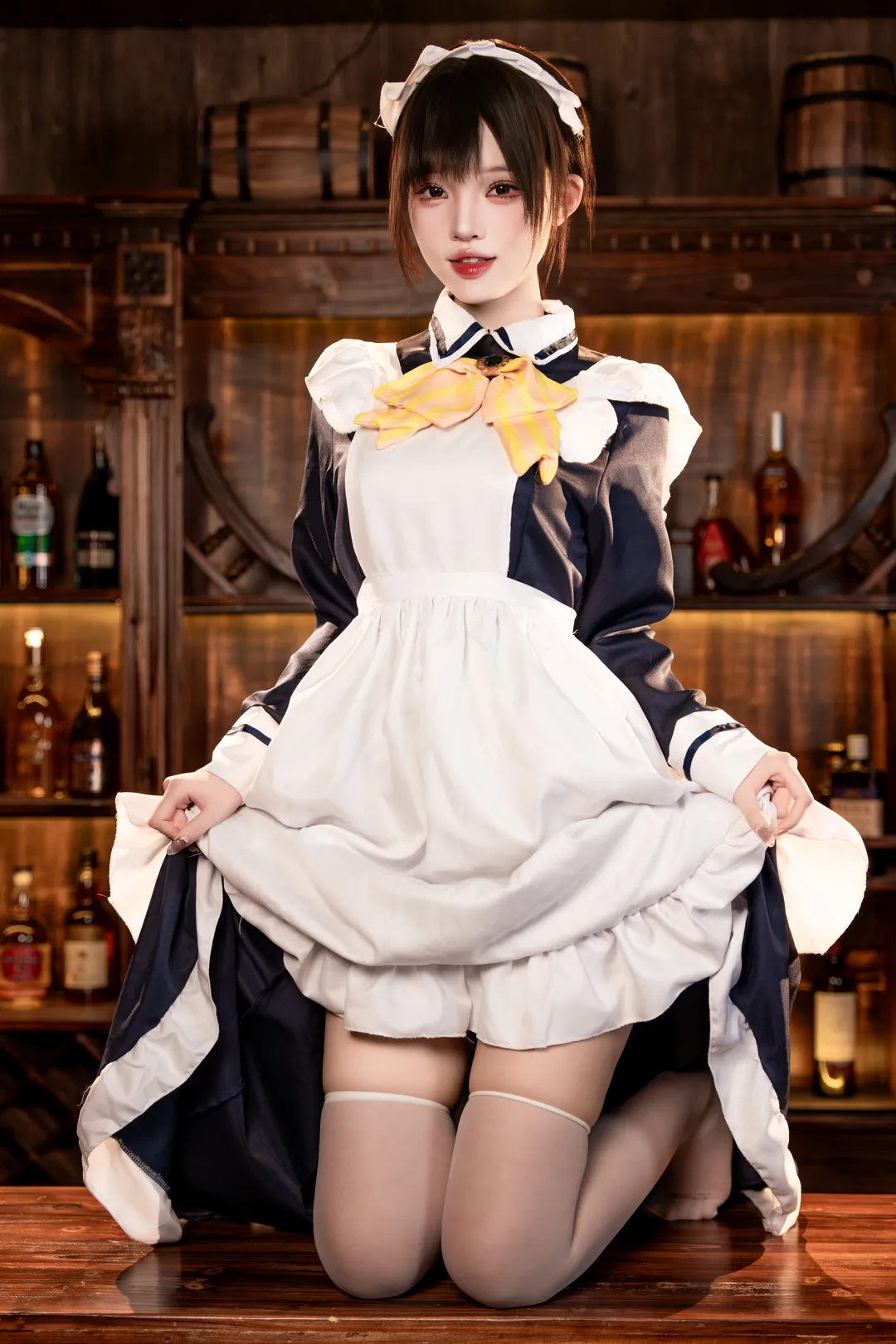 女僕裝, 柚子社, 四季夏目cos, cosplay攝影, 復古酒館 - 第2張