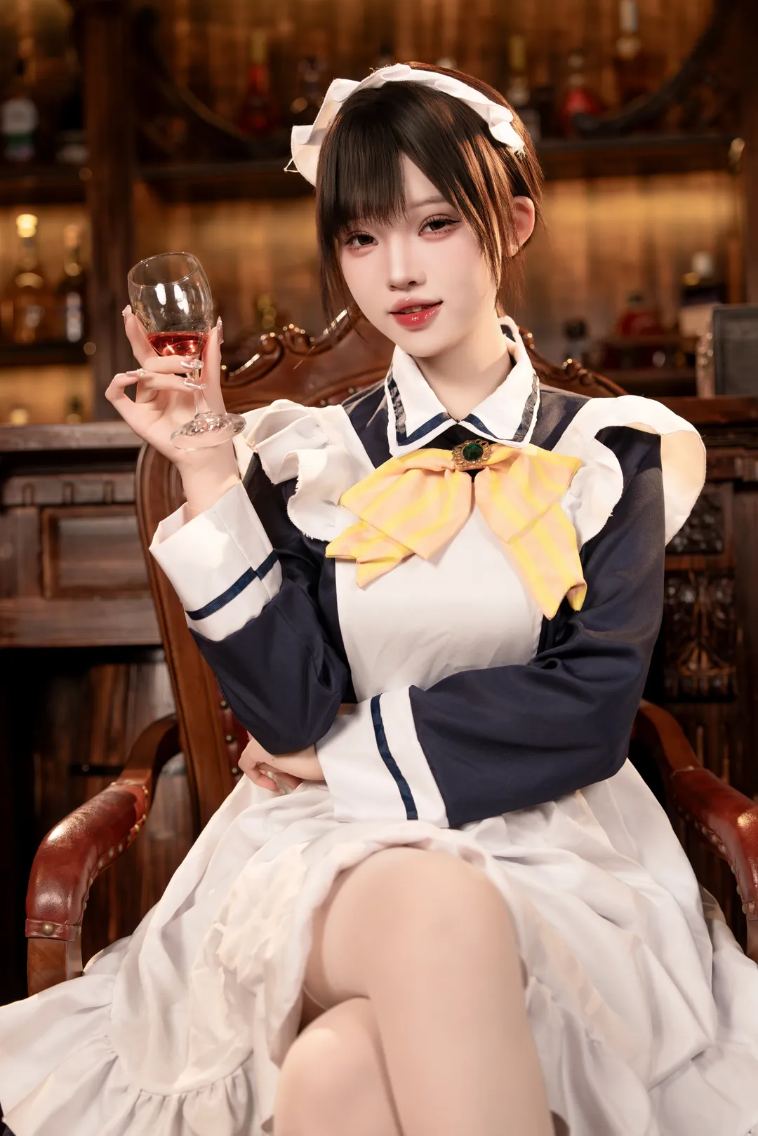 女僕裝, 柚子社, 四季夏目cos, cosplay攝影, 復古酒館 - 第3張