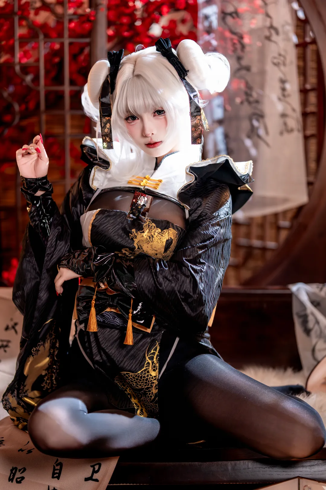 cosplay, 二次元摄影, 布兰儿cos, 胜利女神, 黑丝写真