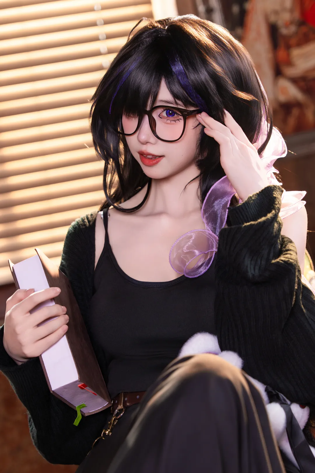 cosplay, 二次元摄影, 胜利女神妮姬, 蕾贝儿cos, 书房写真 - 第1张