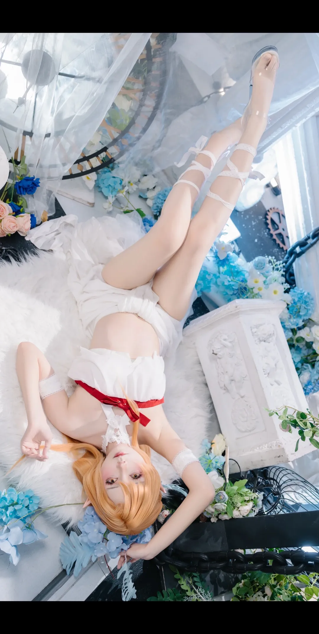 cos正片, 二次元cosplay, 亚丝娜cos, 刀剑神域, 精灵cos