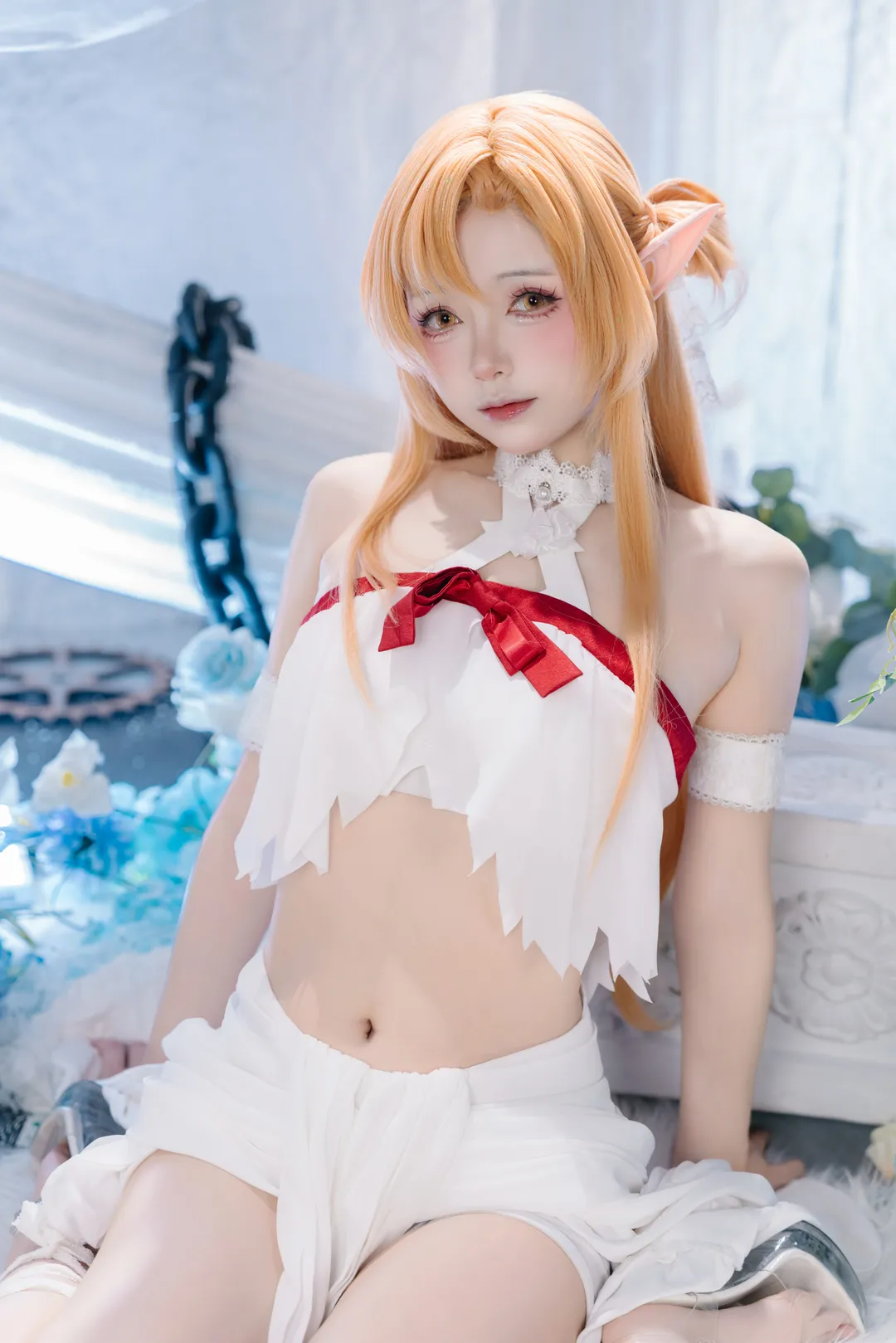 二次元摄影, 亚丝娜cos, 刀剑神域, cosplay正片, 精灵cosplay