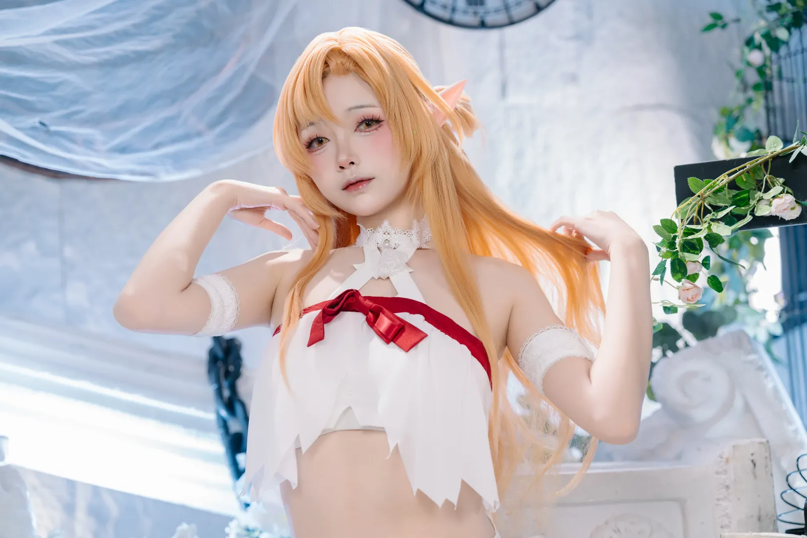 二次元摄影, 亚丝娜cos, 刀剑神域, cosplay正片, 精灵cosplay - 第4张