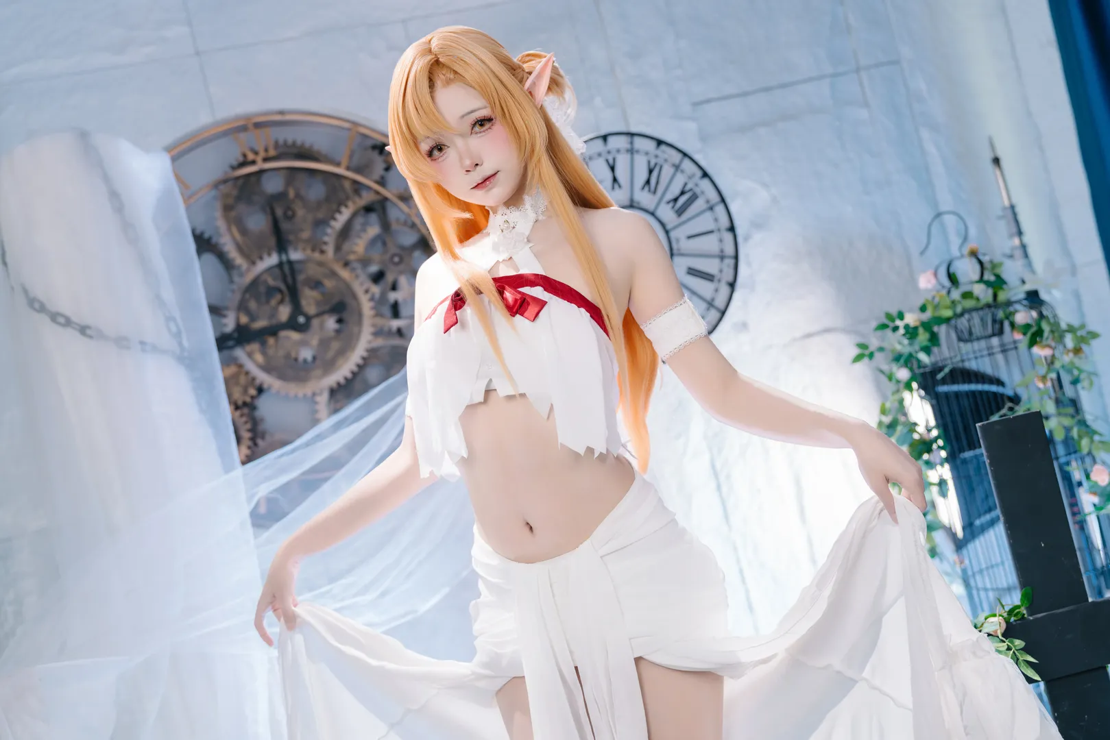 二次元摄影, 亚丝娜cos, 刀剑神域, cosplay正片, 精灵cosplay - 第5张