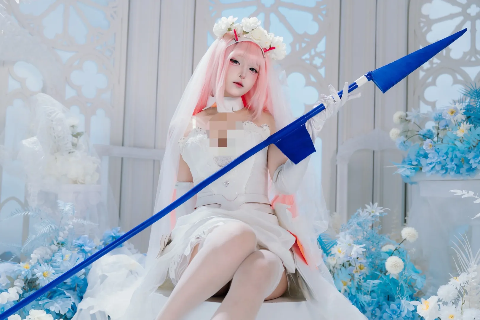 二次元摄影, 花嫁cosplay, 02cos, 国家队, 白纱正片 - 第5张