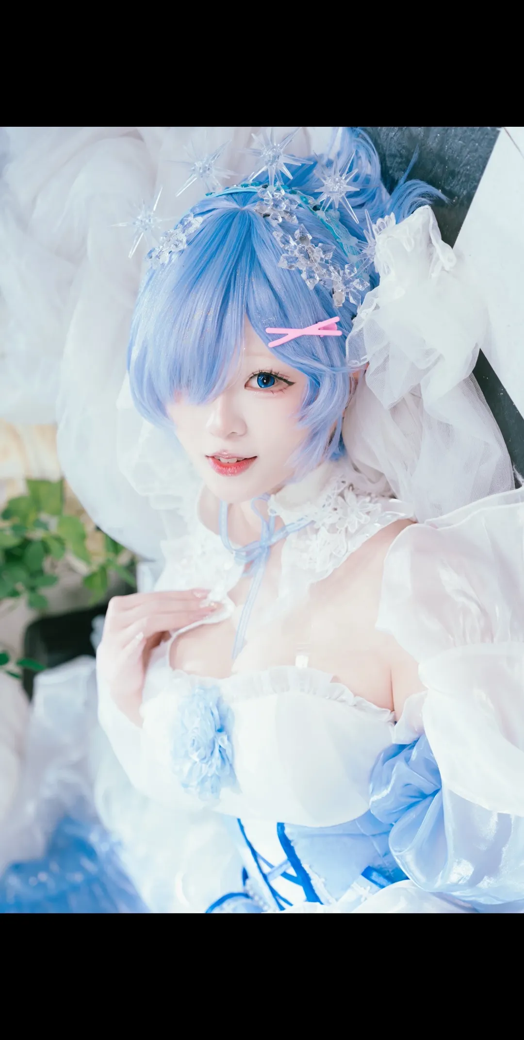 二次元撮影, Re:ゼロから始める異世界生活, レム コスプレ, コスプレ撮影, クリスタルドレス - 3枚目