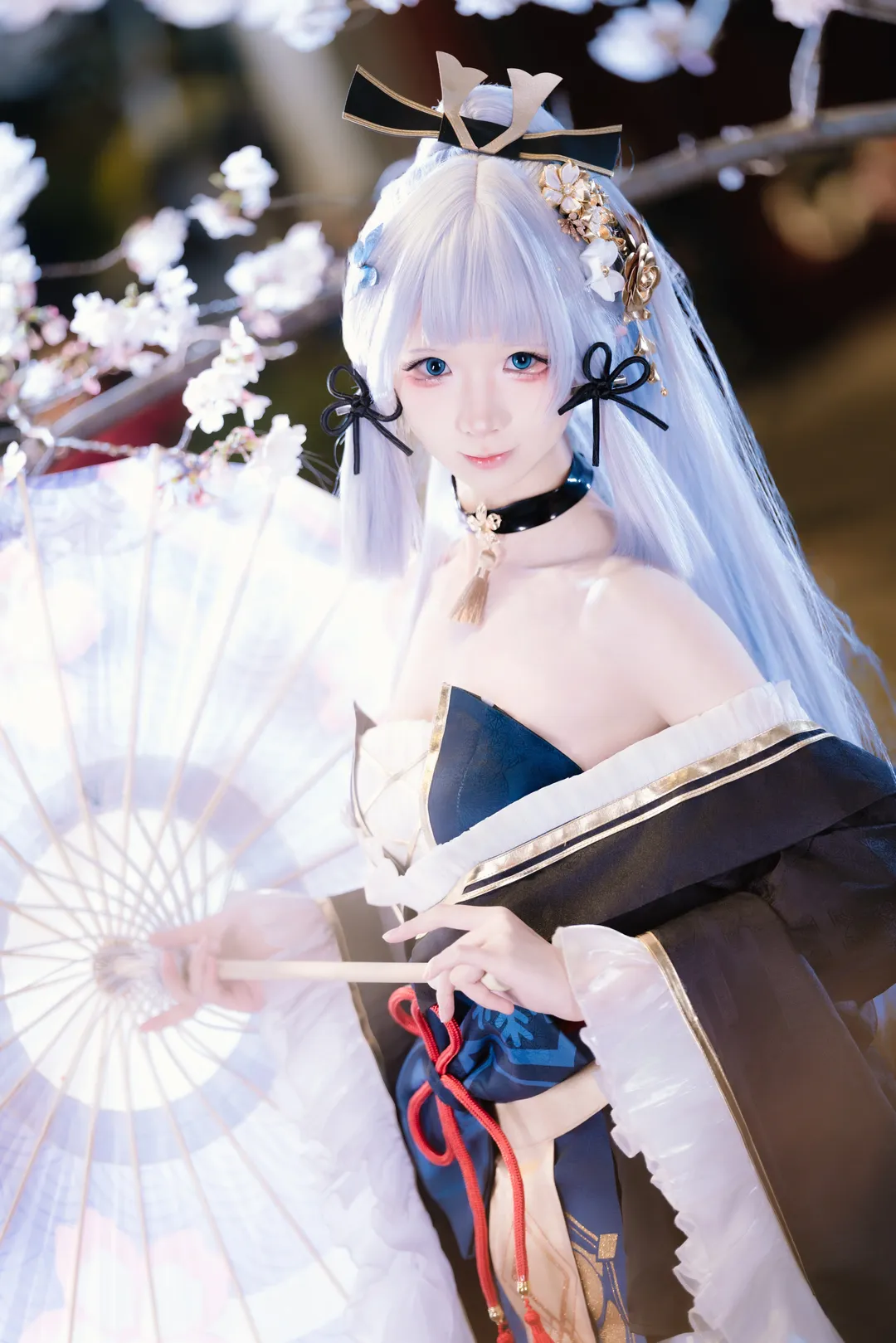 原神, 和风摄影, 二次元cosplay, 神里绫华cos, 黑道千金 - 第2张