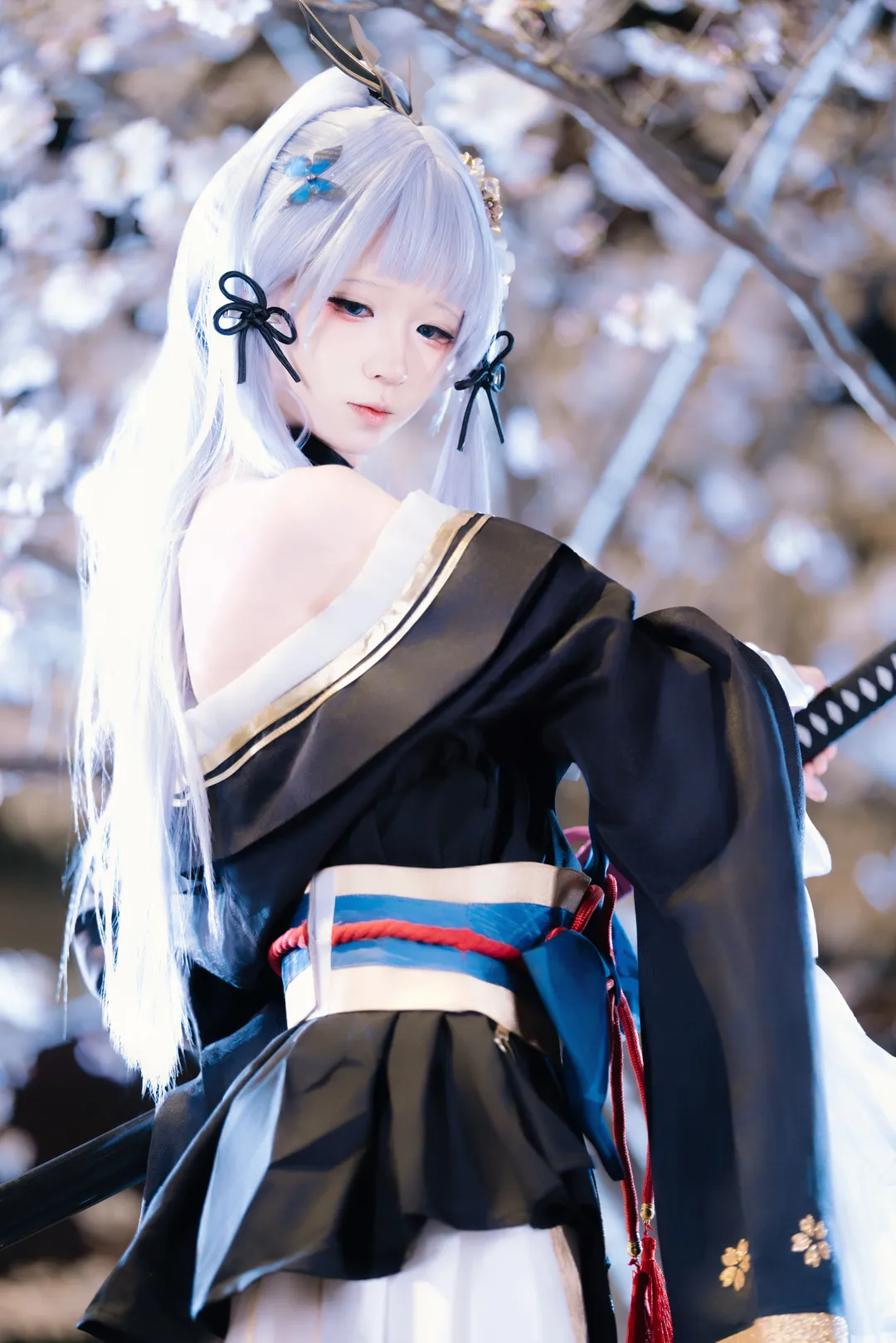 原神, 和风摄影, 二次元cosplay, 神里绫华cos, 黑道千金 - 第3张