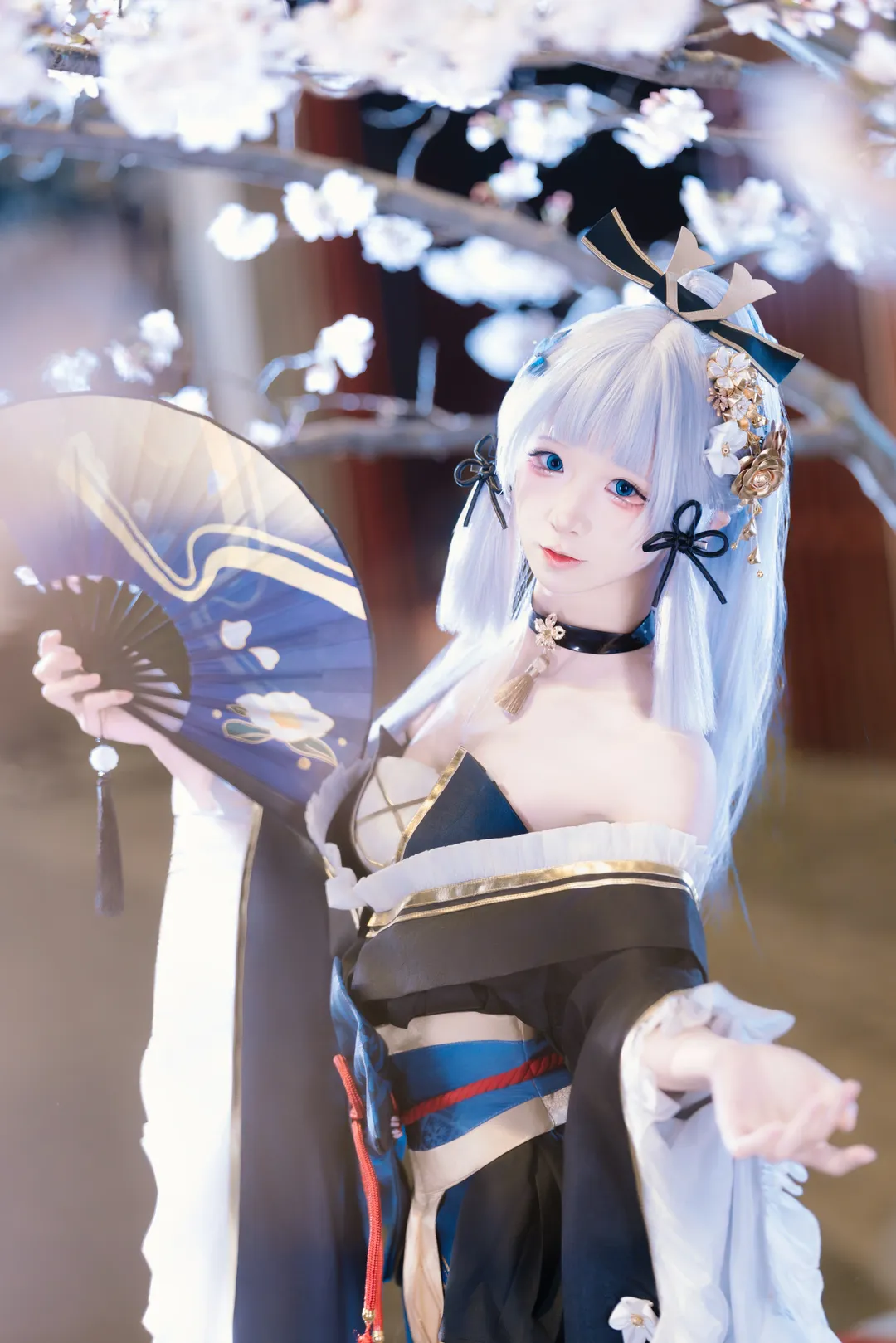 原神, 和风摄影, 二次元cosplay, 神里绫华cos, 黑道千金 - 第4张